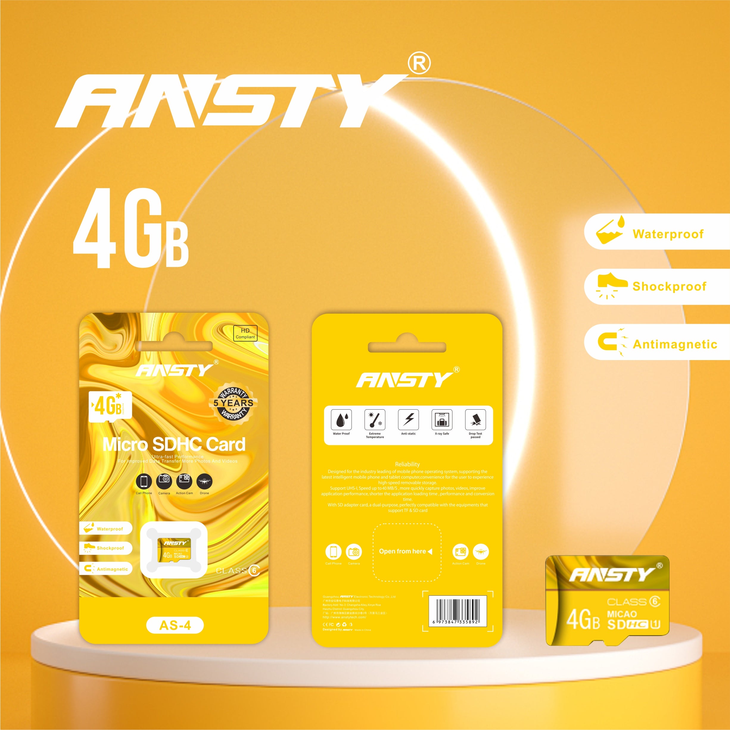 4GB Micro SDHC Card AS-4