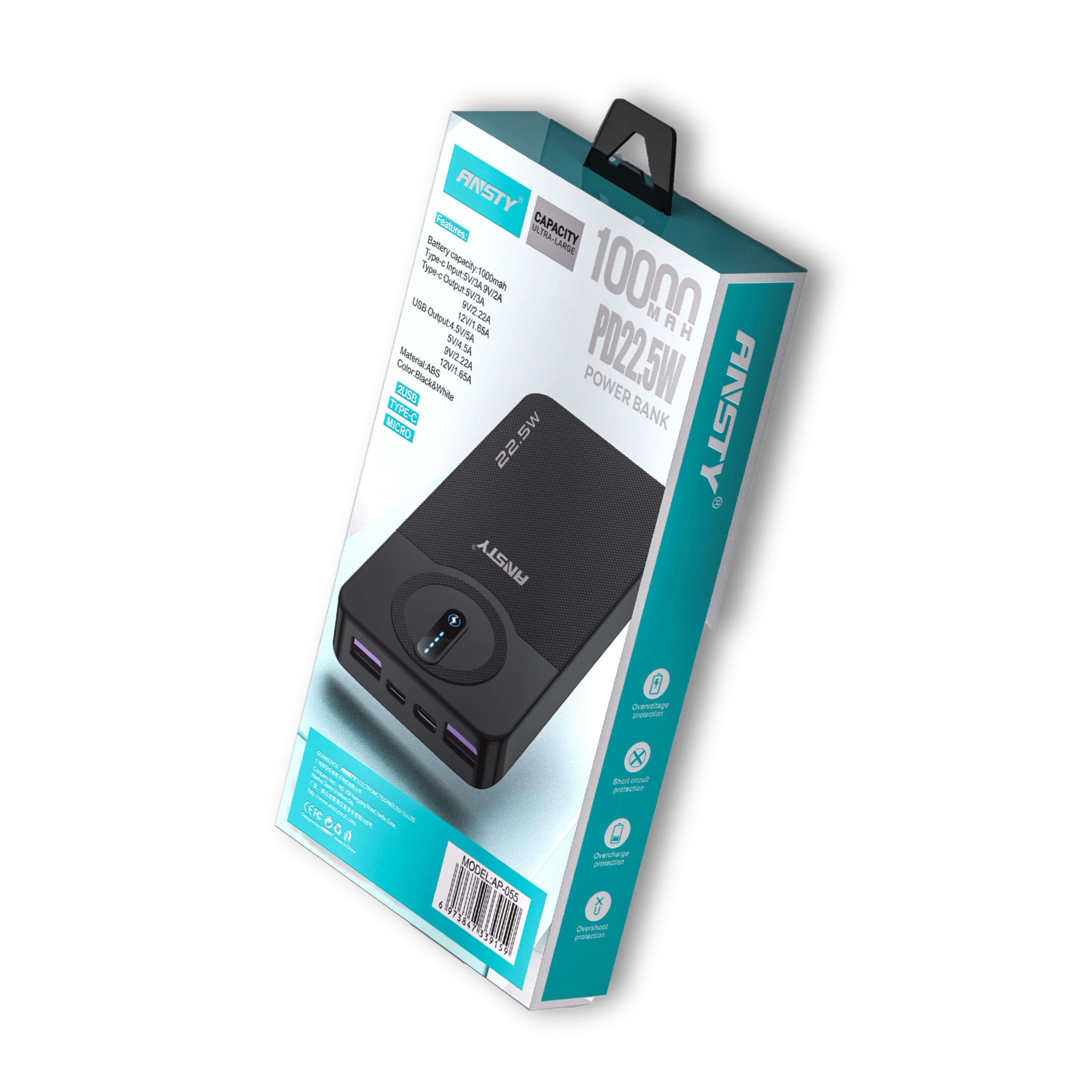 POWER BANK AP-055 (10000mAh)