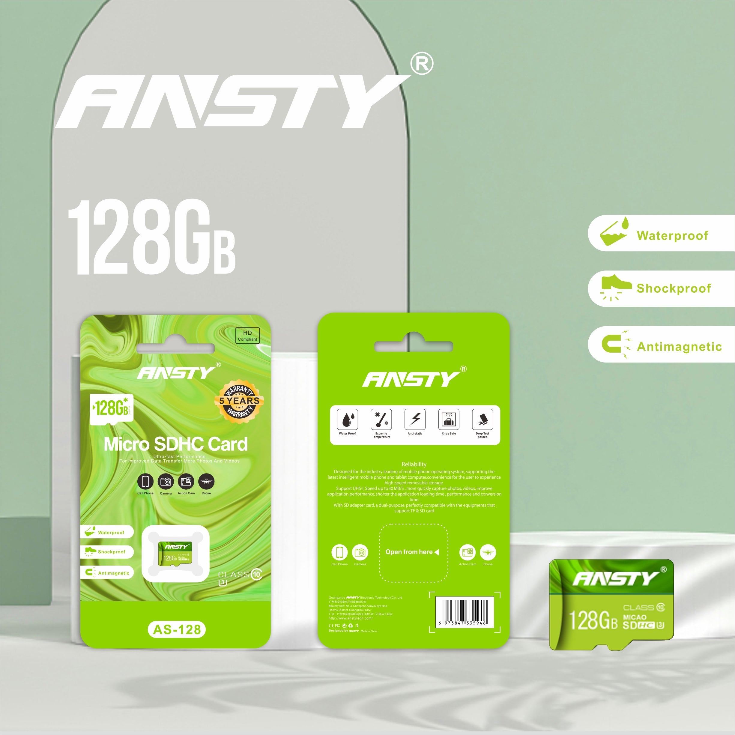 128GB Micro SDHC Card AS-128