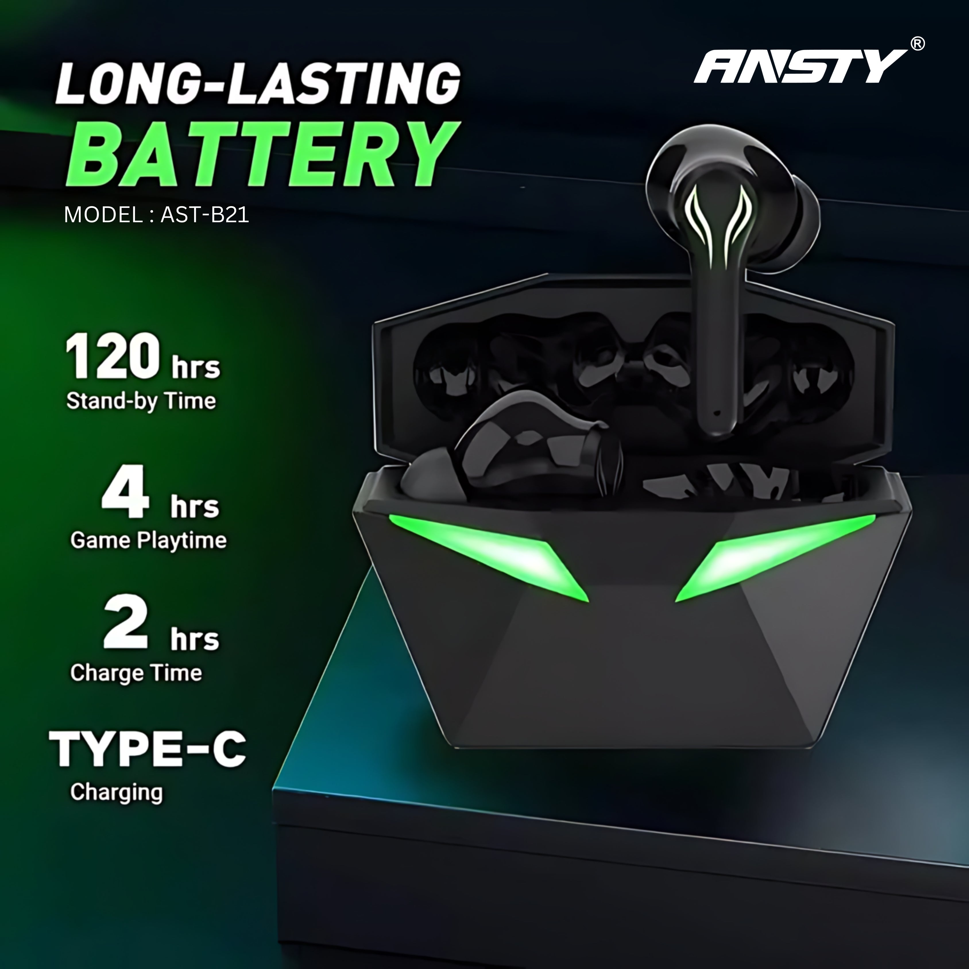 TWS Gaming Earbuds AST-B21