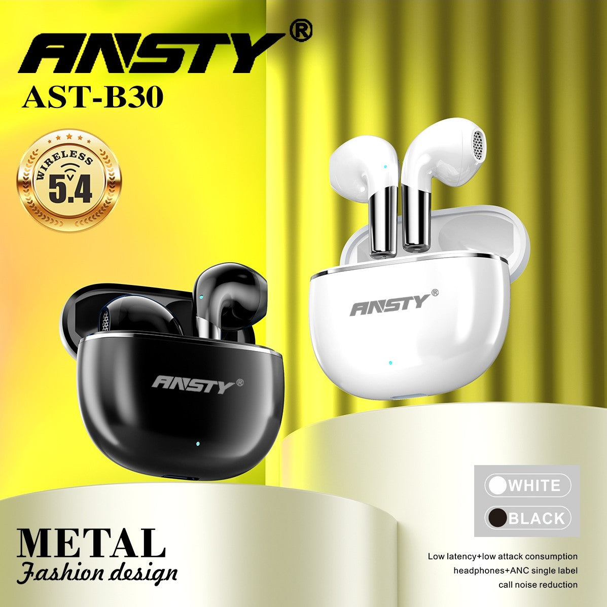 TWS 5.4 Wireless Earbuds AST-B30