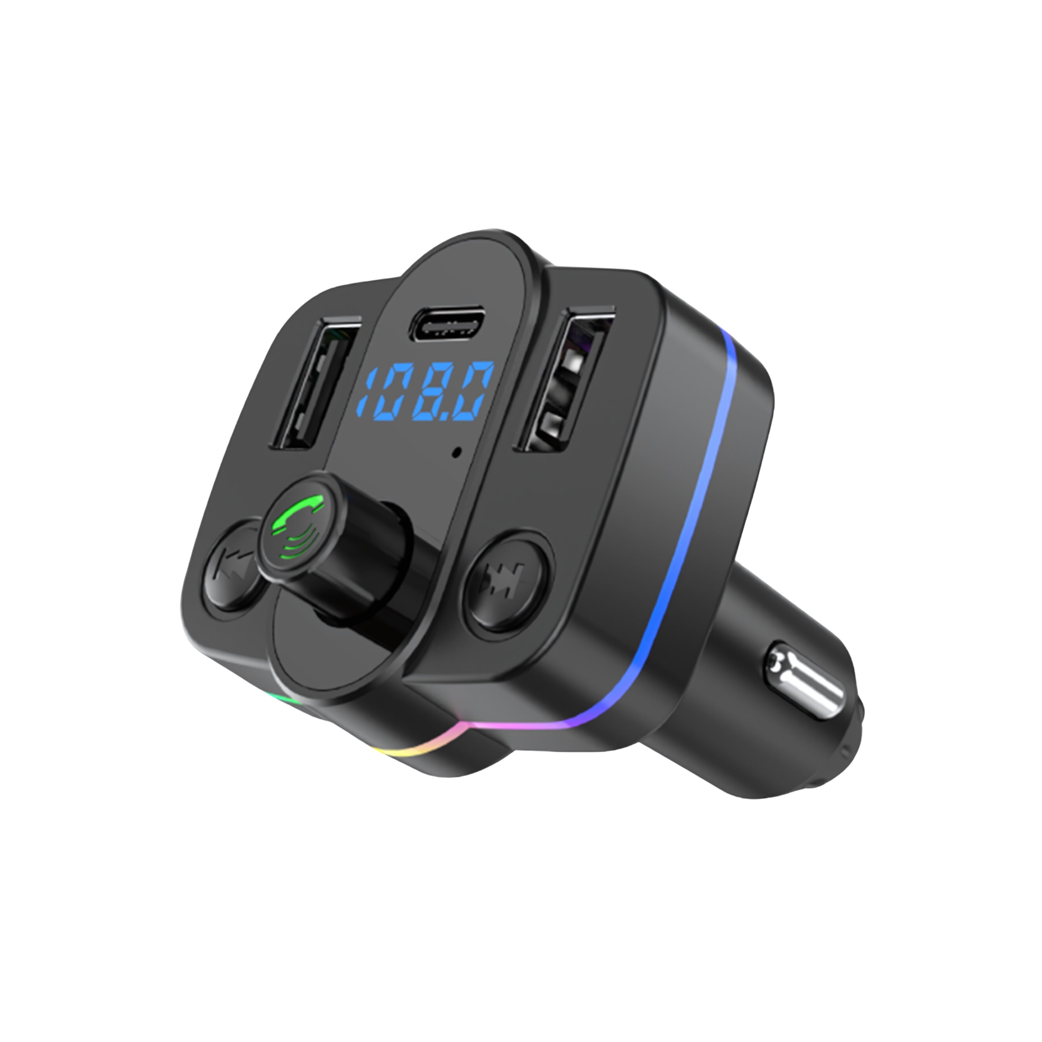 CAR-017-1 FM + Charger PD+QC Car Charger