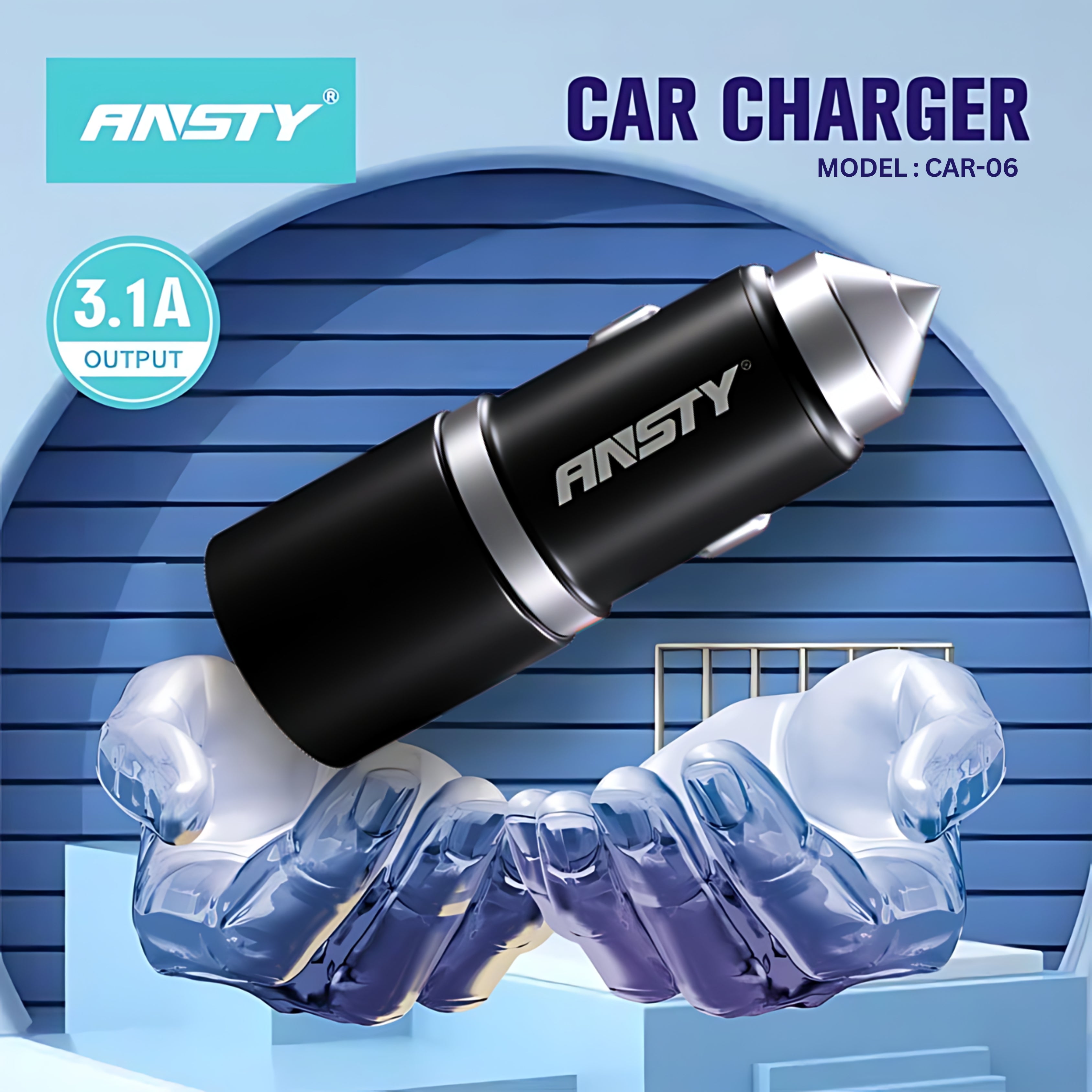 CAR-06-I Dual USB Car Charger Lightning