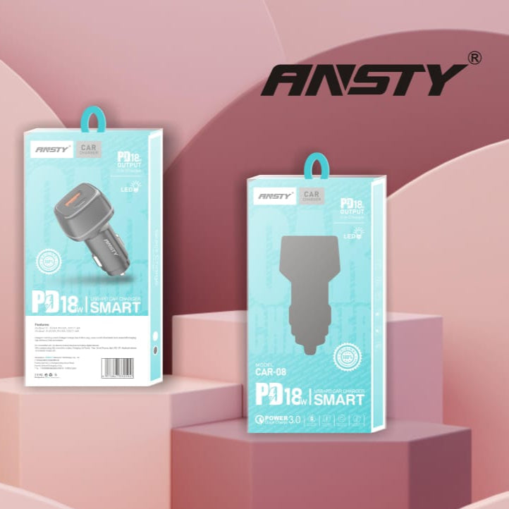 CAR-08 PD 18W Smart Car Charger