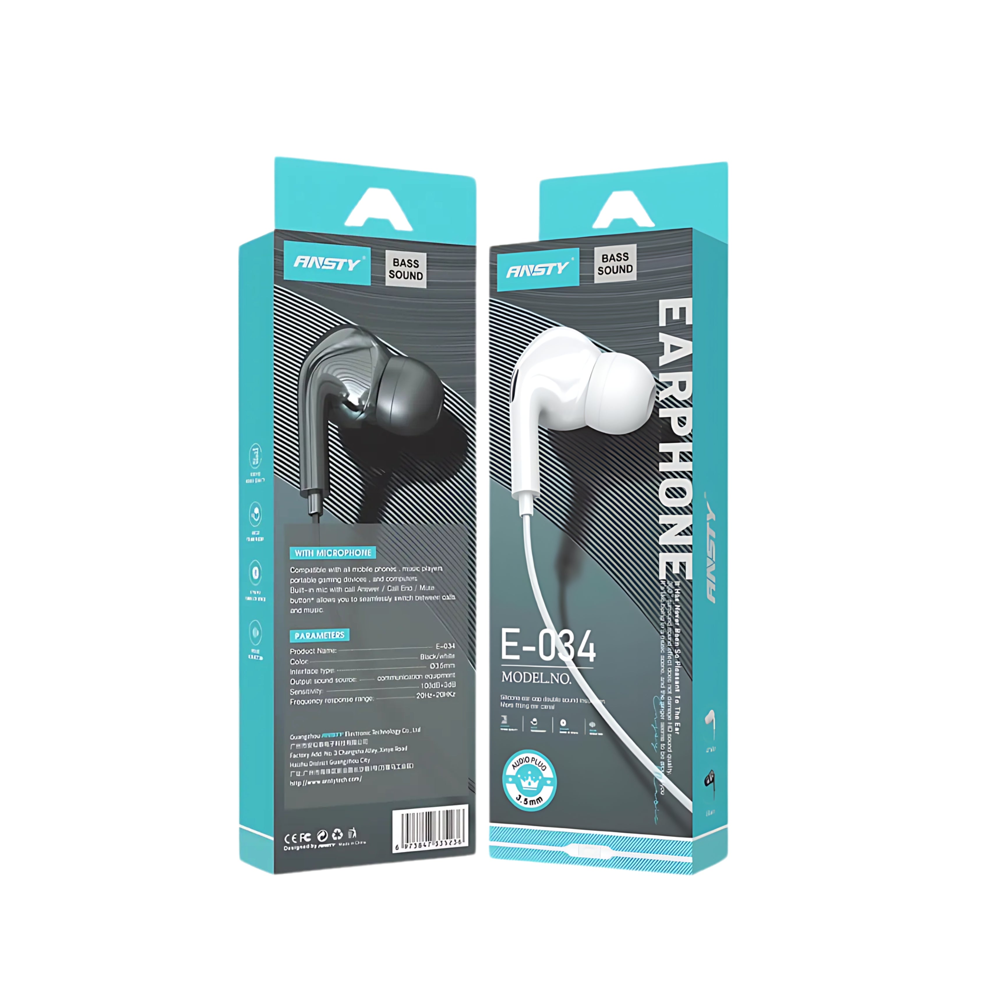 E-034 Wired Earphone – 3.5mm Jack