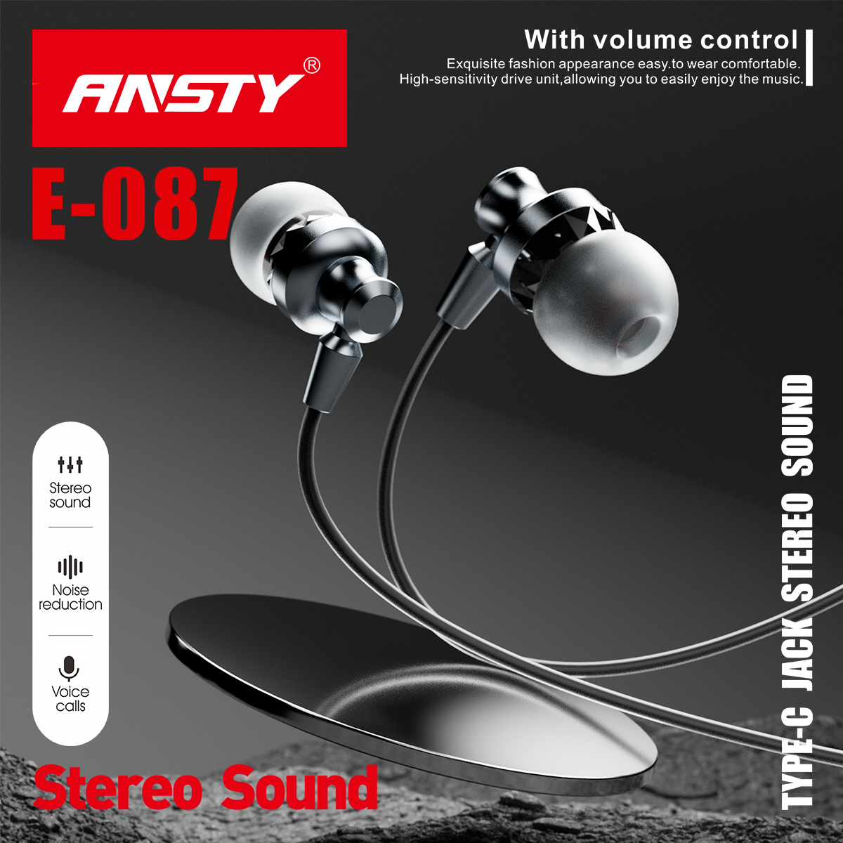 E-087 TYPE-C EARPHONES