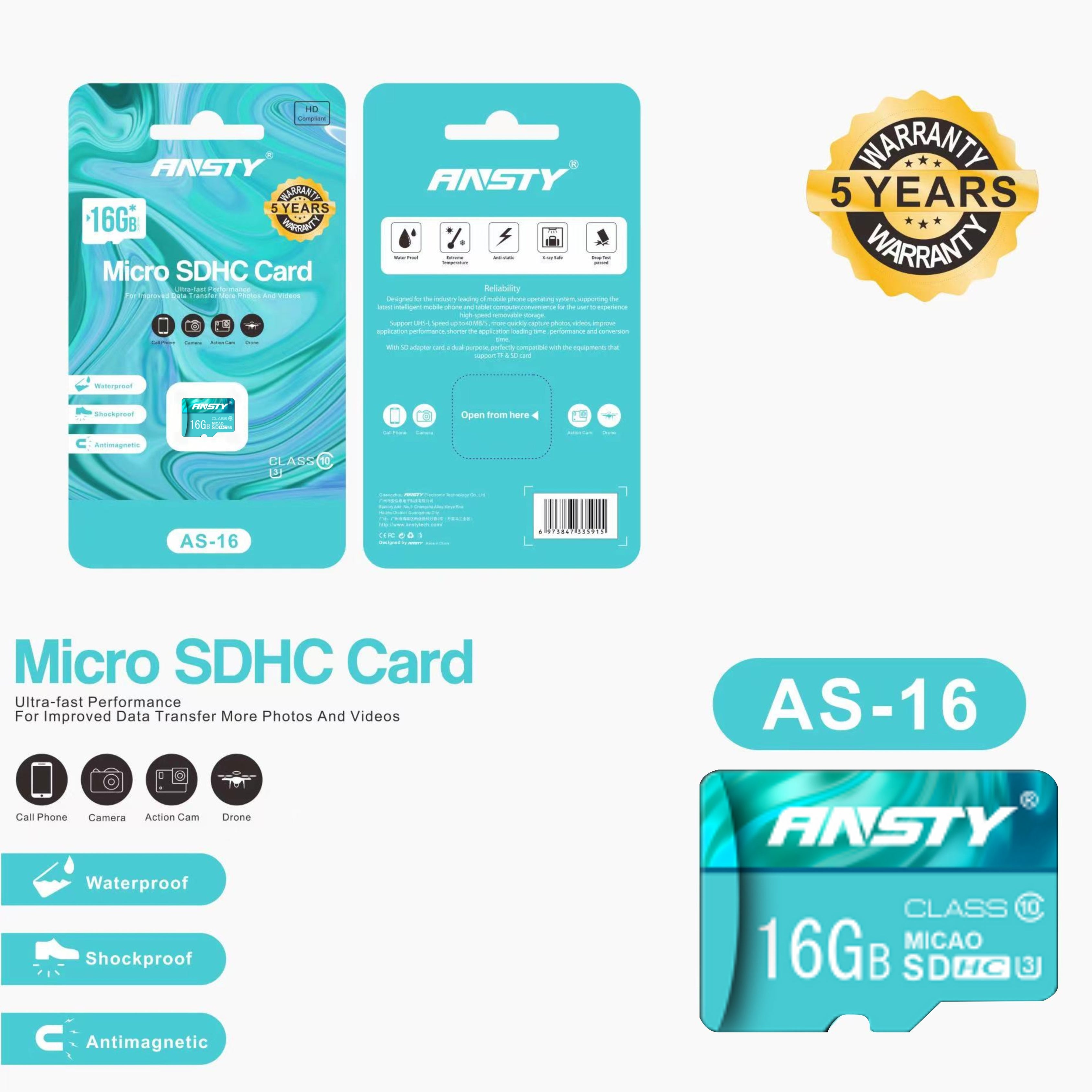 16GB Micro SDHC Card AS-16
