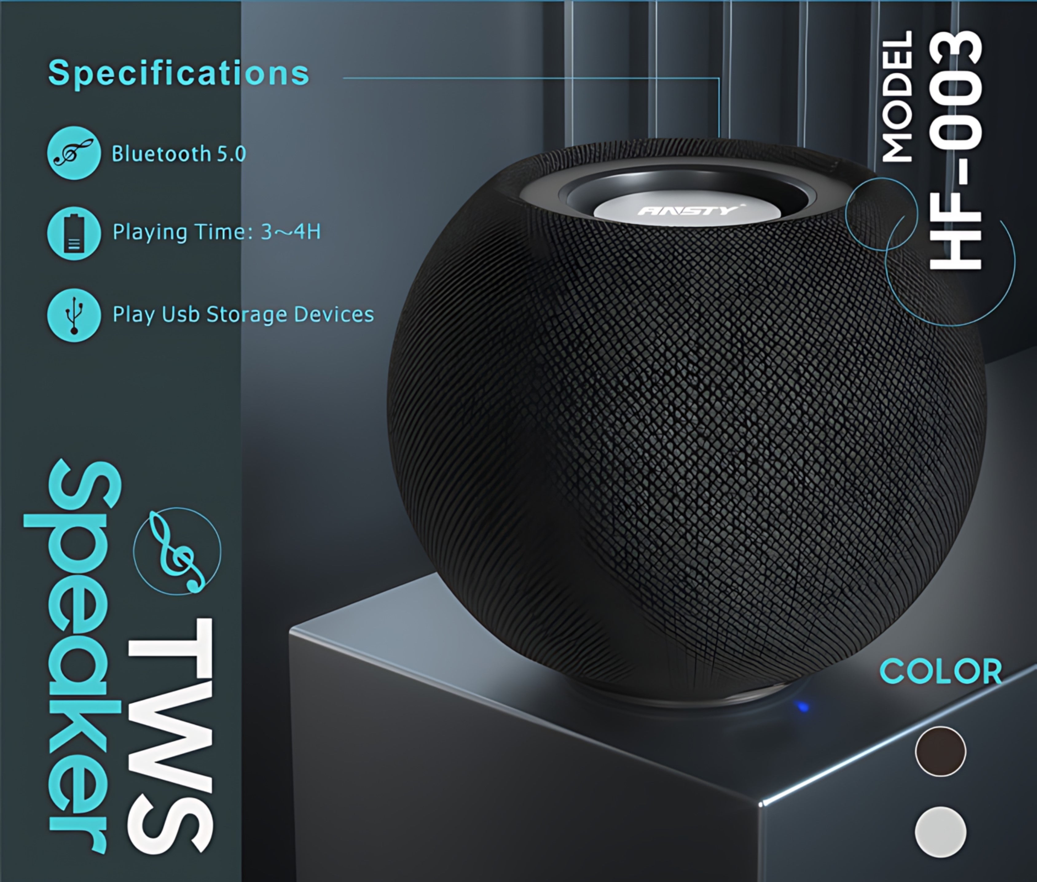 Bass Sound Portable Mini Wireless Speaker HF-003