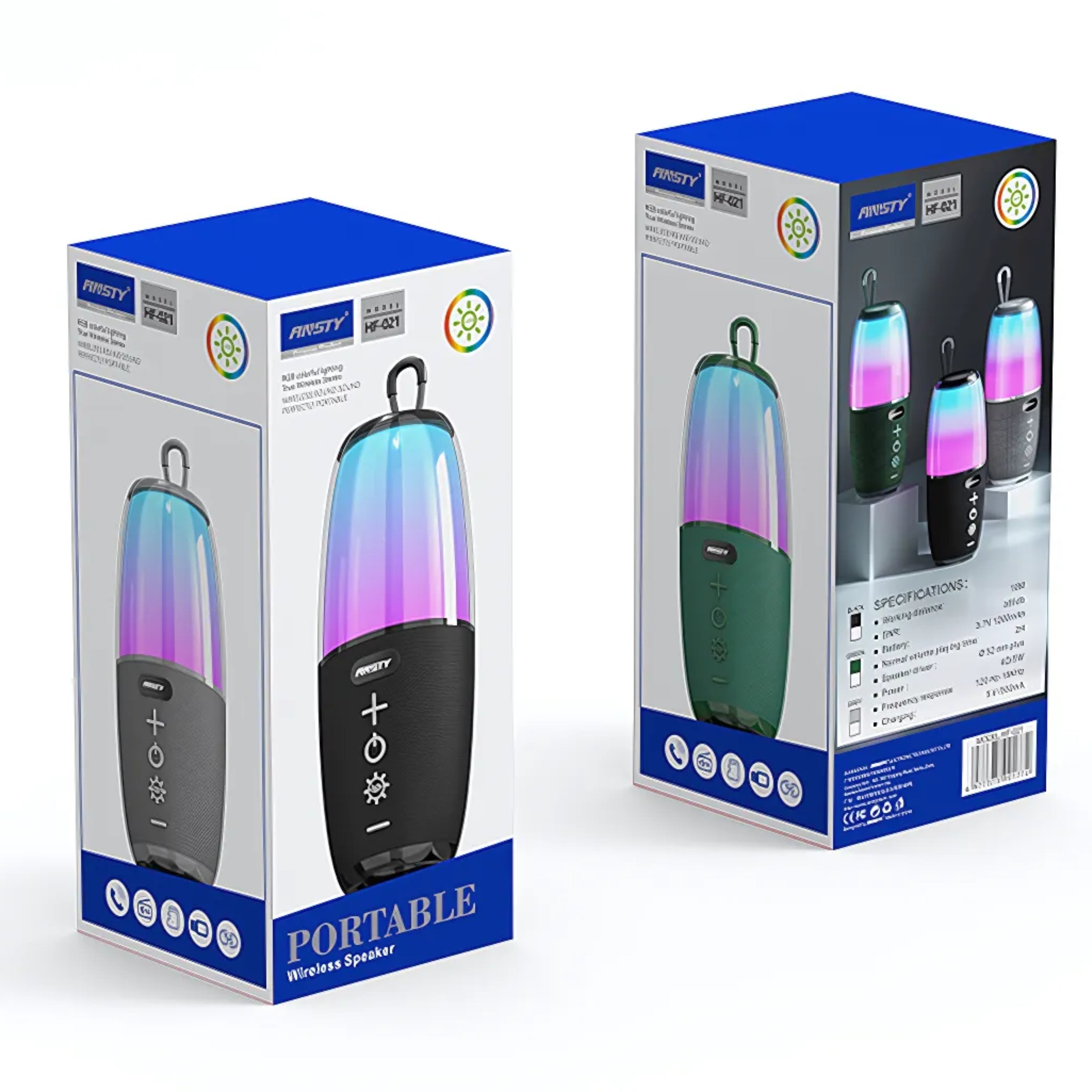 Portable RGB Wireless Speaker HF-021