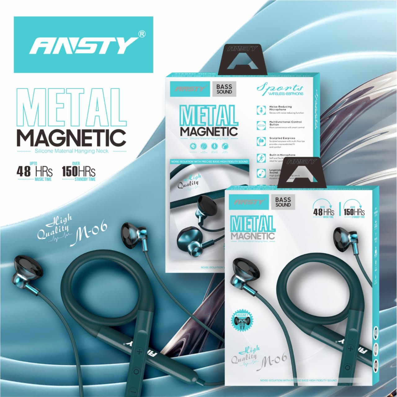 Bluetooth Neckband Headset M-06