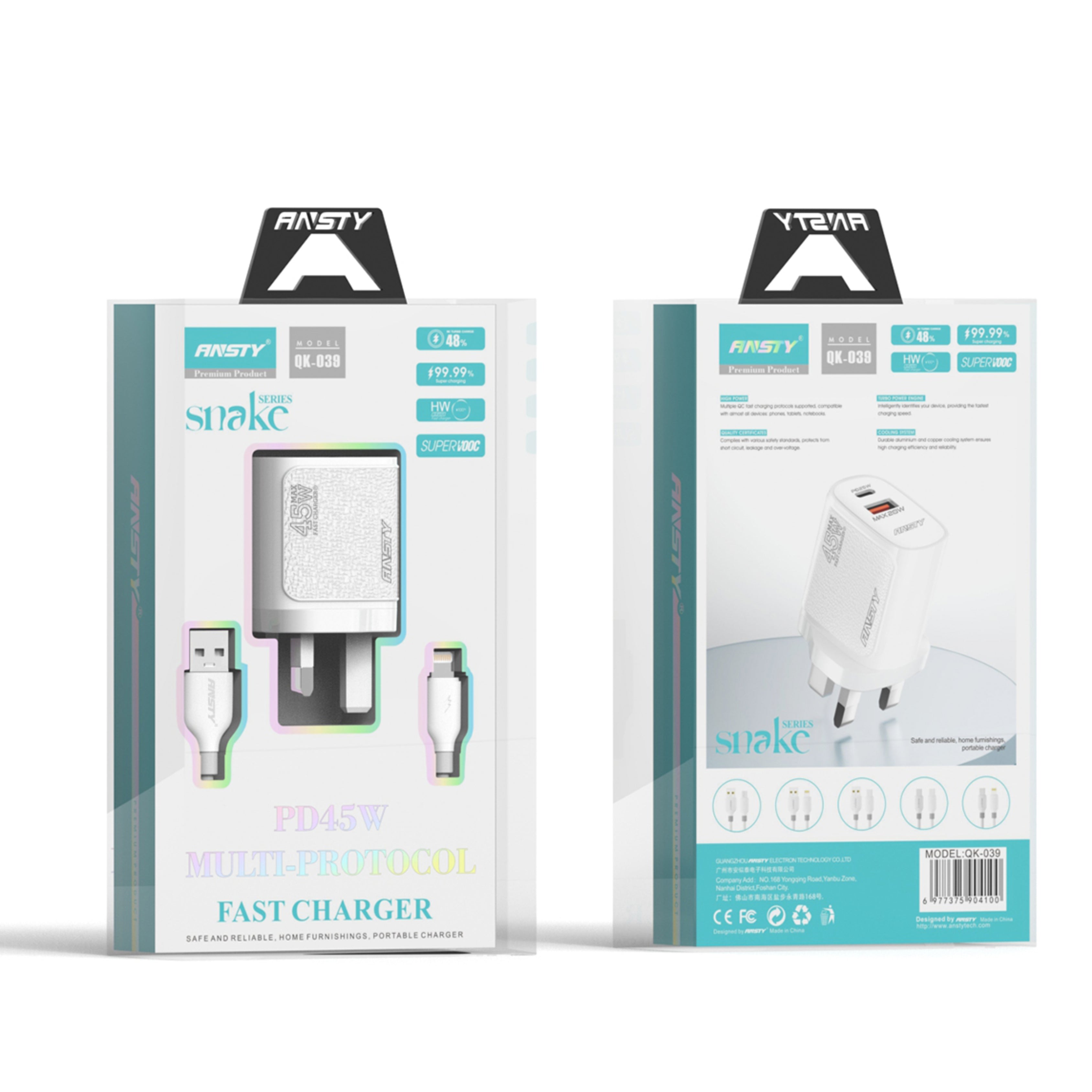 SNAKE SERIES MICRO USB CHARGING ADAPTER QK-039-A