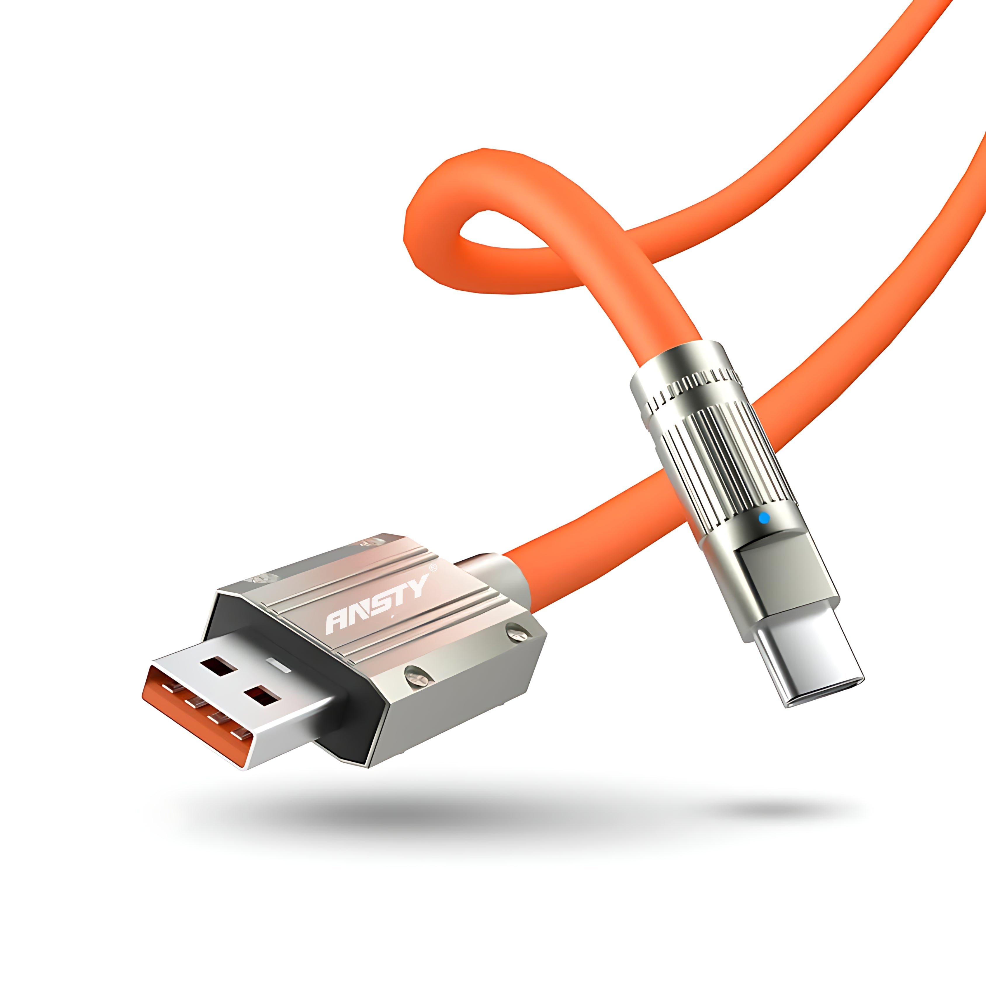 100W Type-C Fireproof Silicone Data Cable S-050-T