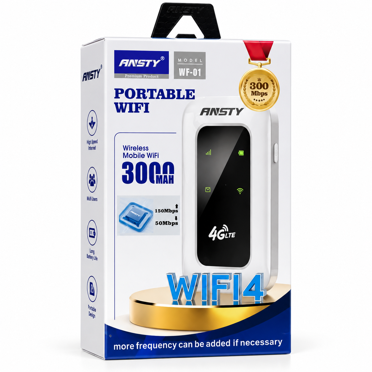 PORTABLE WIFI ROUTER WF-01