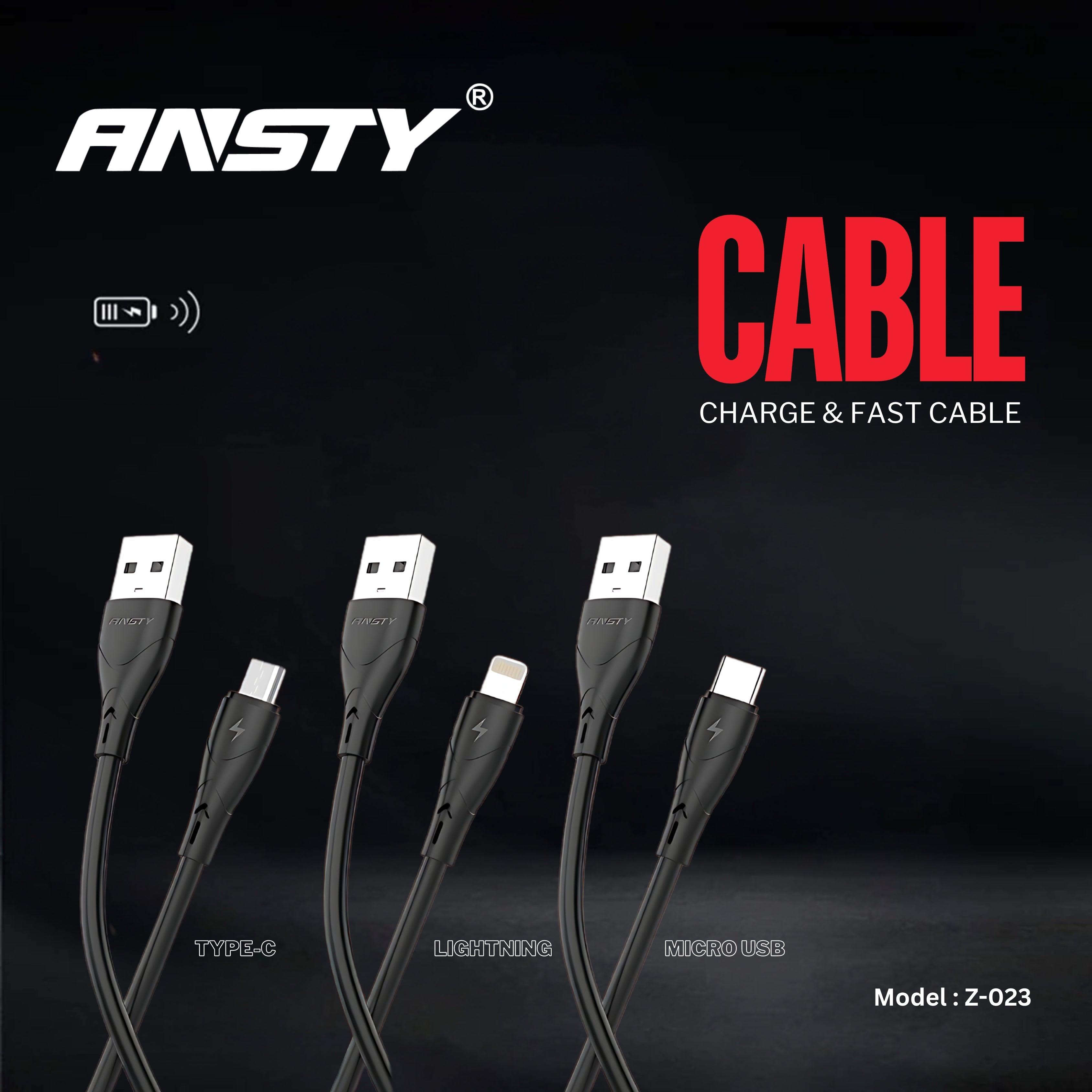 Micro USB Charge & Sync Cable Z-023-A