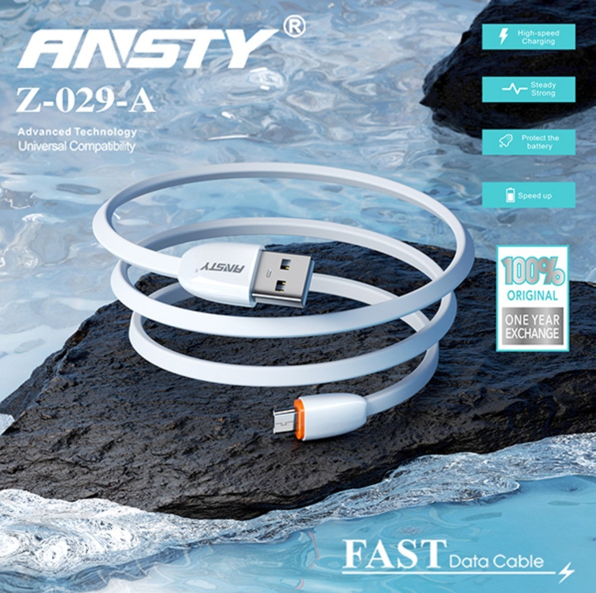 MICRO USB FAST DATA CABLE Z-029-A