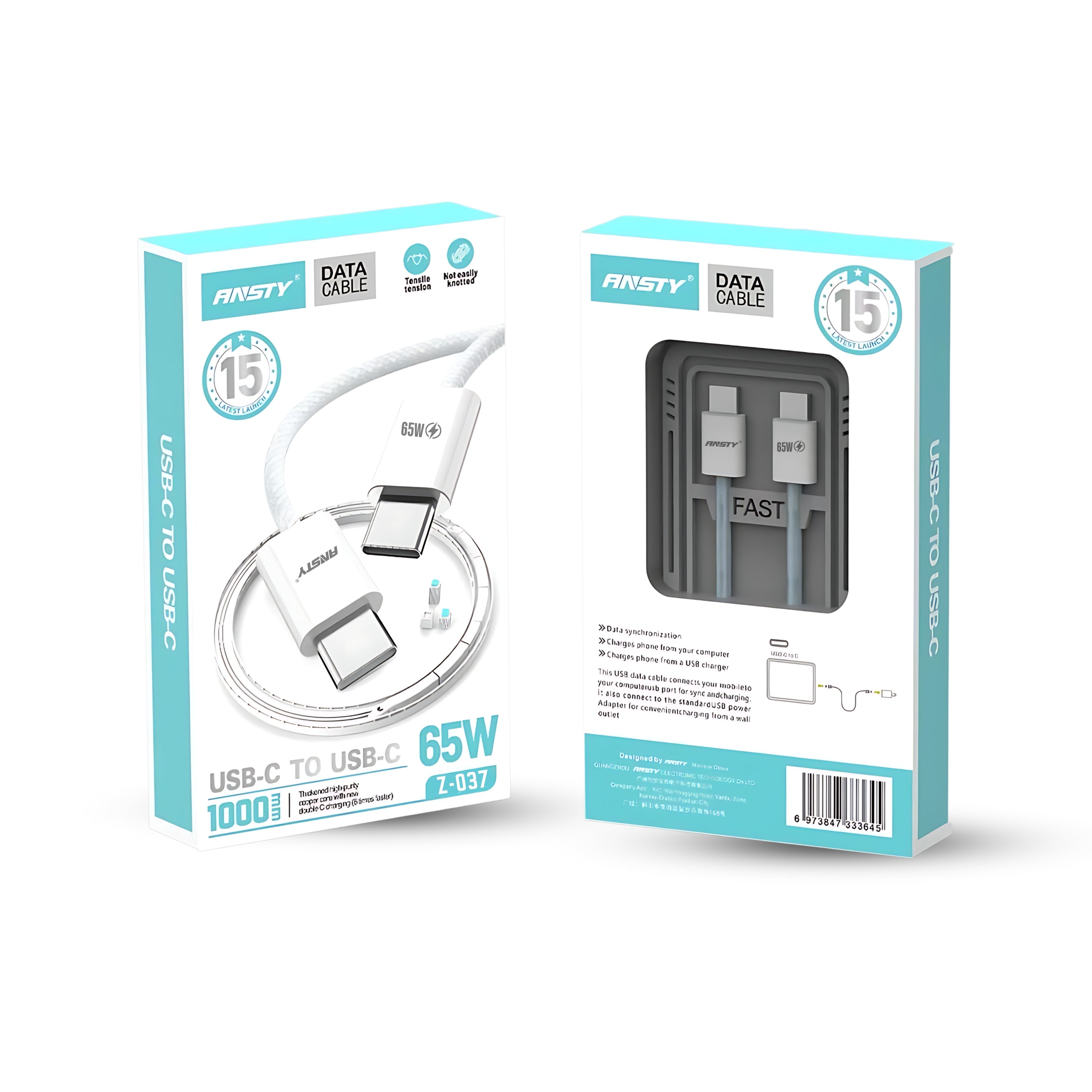 65W USB-C to USB-C Super Fast Charging Cable  Z-037