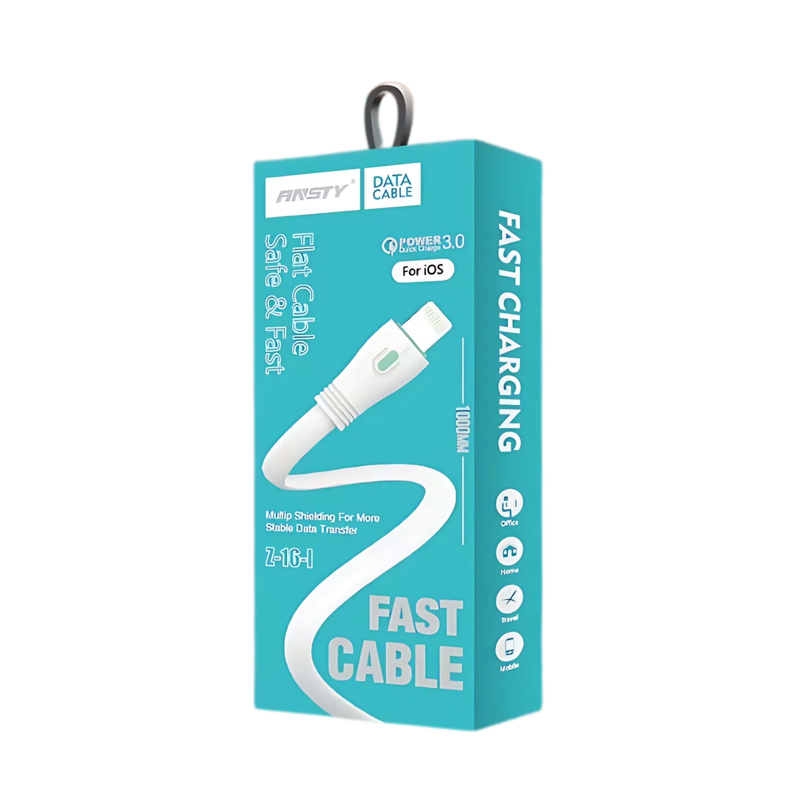 Fast Charging Flat Lightning Cable for iOS Z-16-I