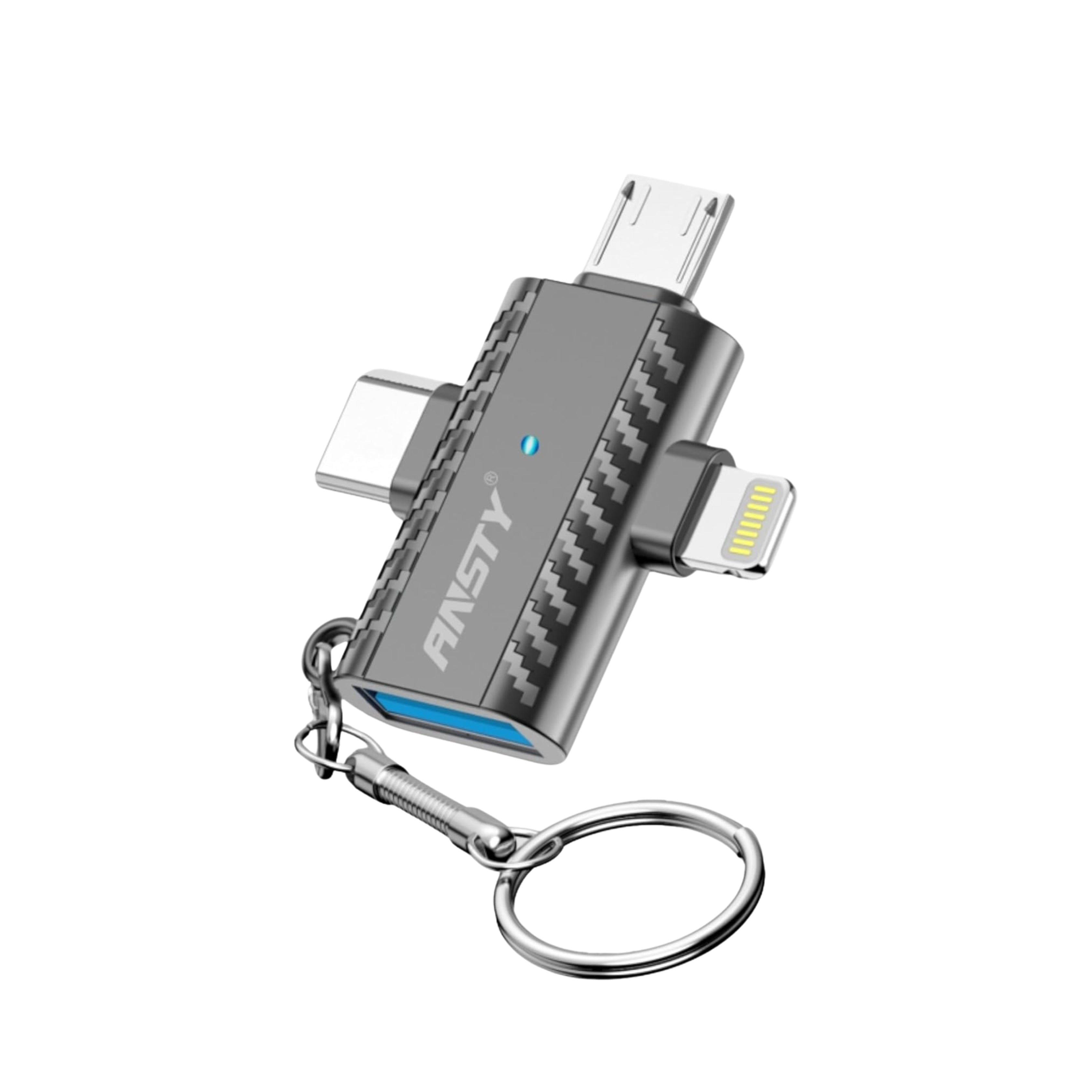 3-in-1 OTG Adapter UA-03 USB 3.0 | Lightning | Micro USB | Type-C