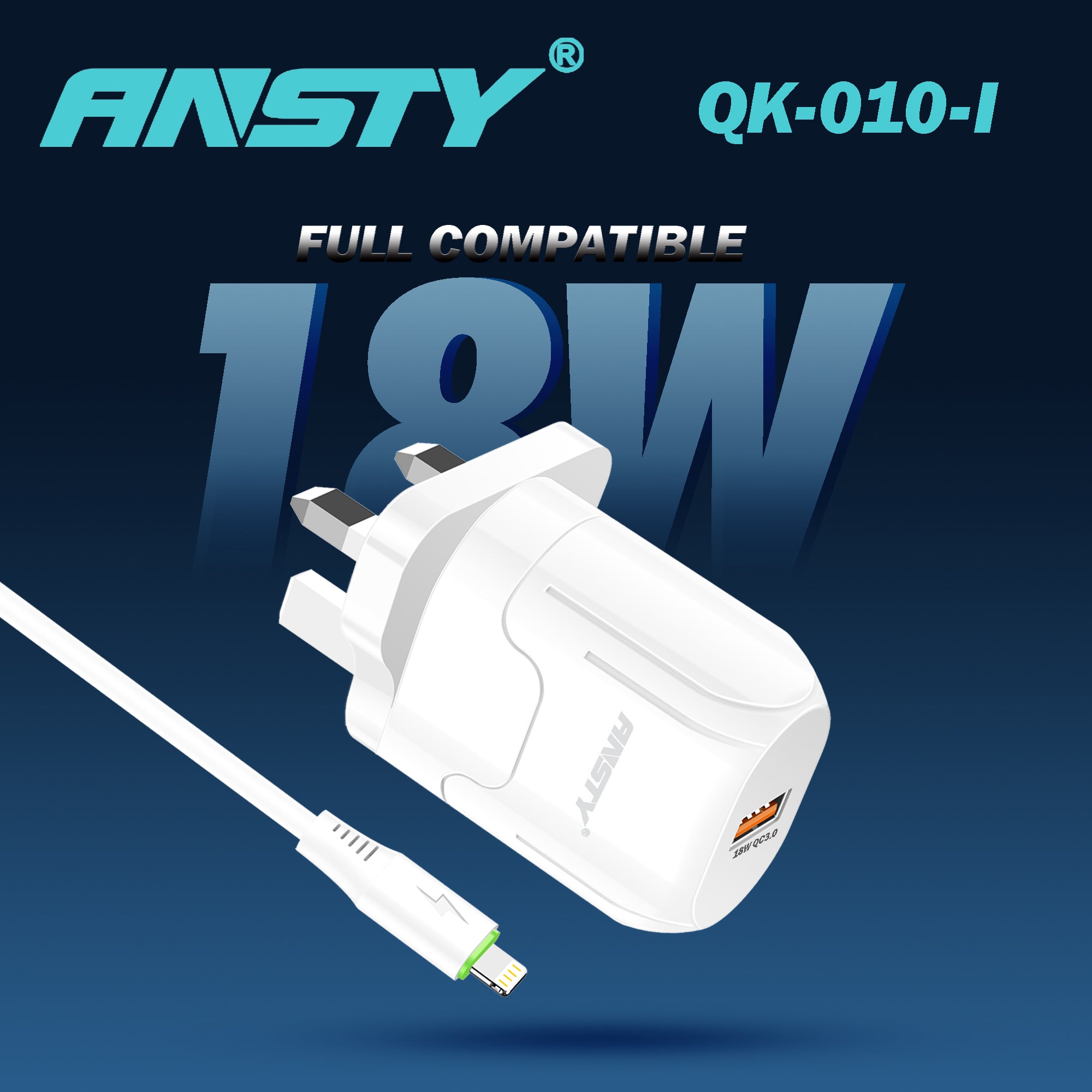 Travel Charging Adapter Lightning QK-010-I