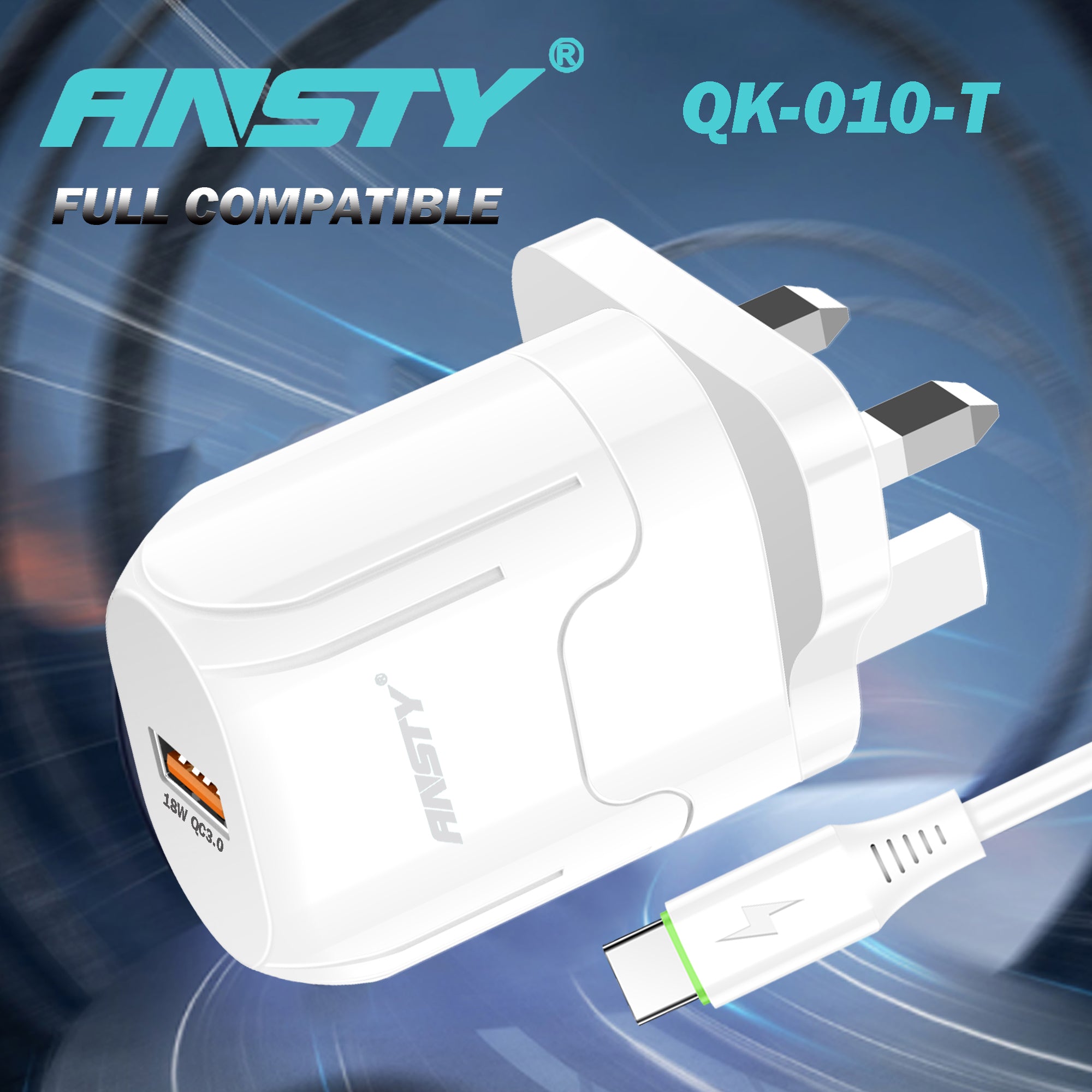 Travel Charging Adapter Type-C QK-010-T