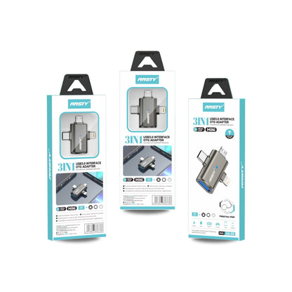3-in-1 OTG Adapter UA-03 USB 3.0 | Lightning | Micro USB | Type-C