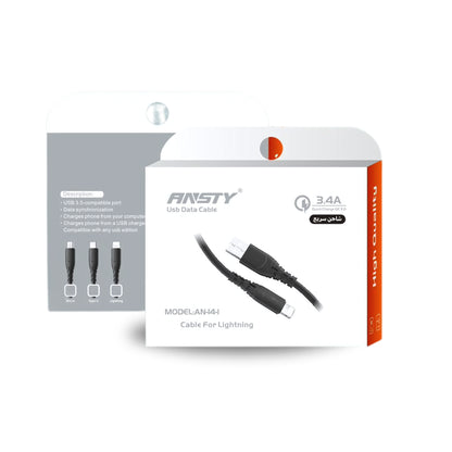 Lightning USB Data Cable – 3.4A Fast Charging AN-14-I