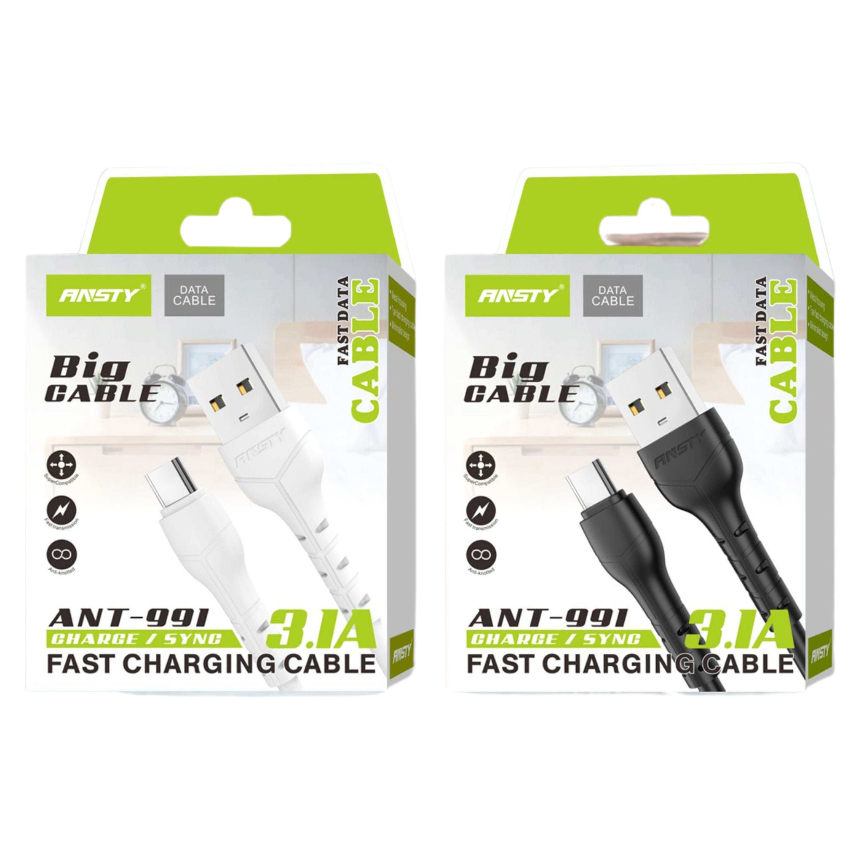 Type-C Fast Charging Data Cable – 3.1A ANT-991