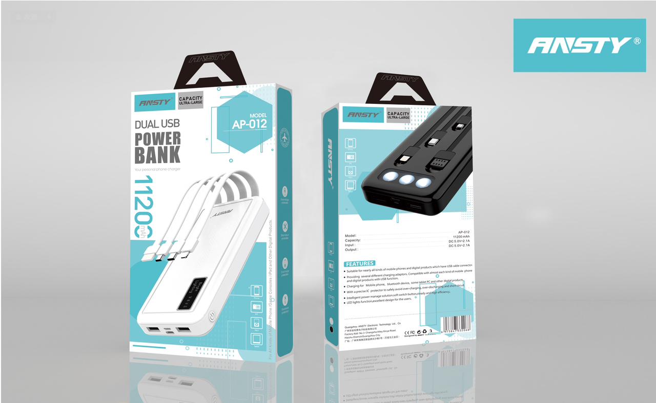 POWER BANK AP-012 (11200mAh)