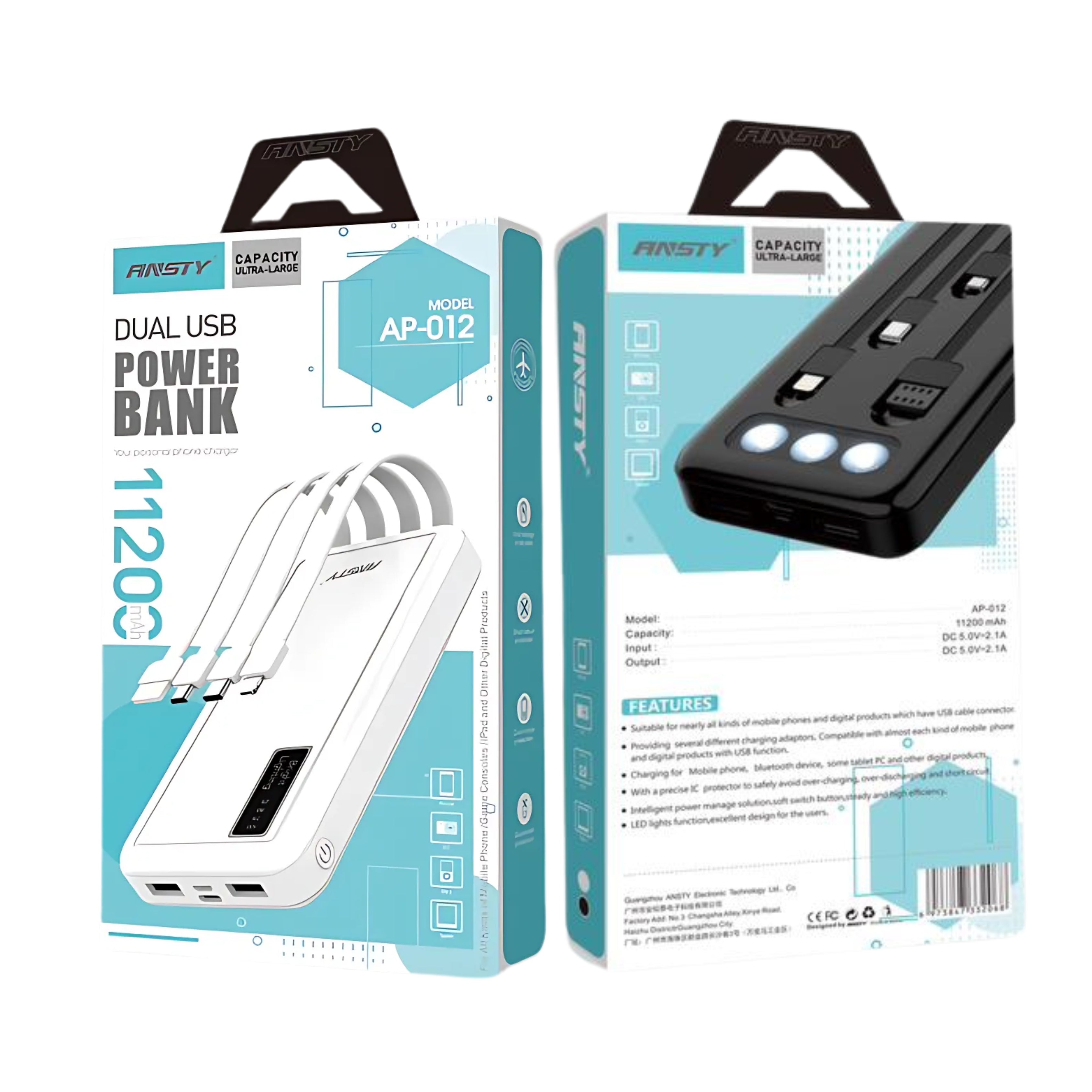 POWER BANK AP-012 (11200mAh)