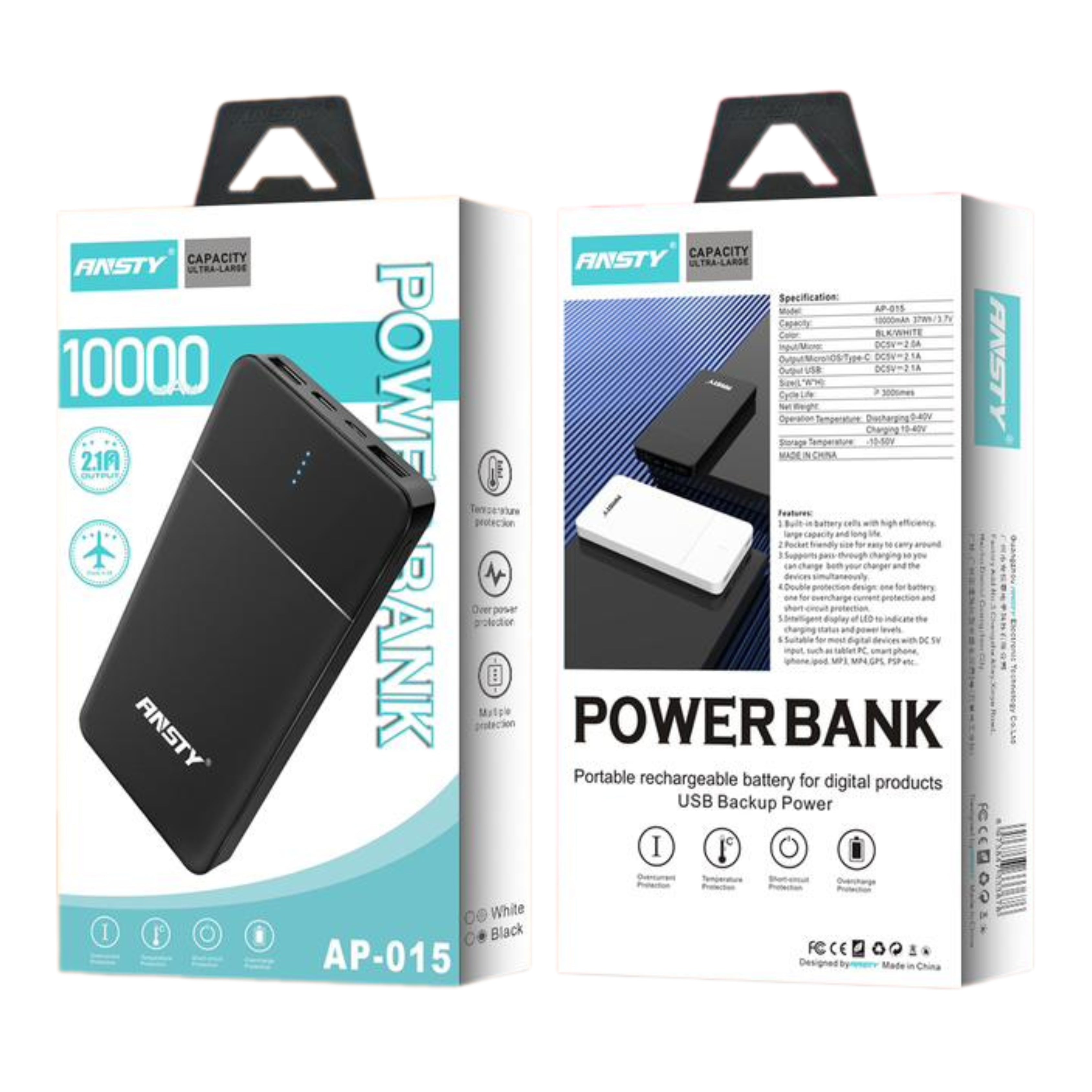 POWER BANK AP-015 (10000mAh)