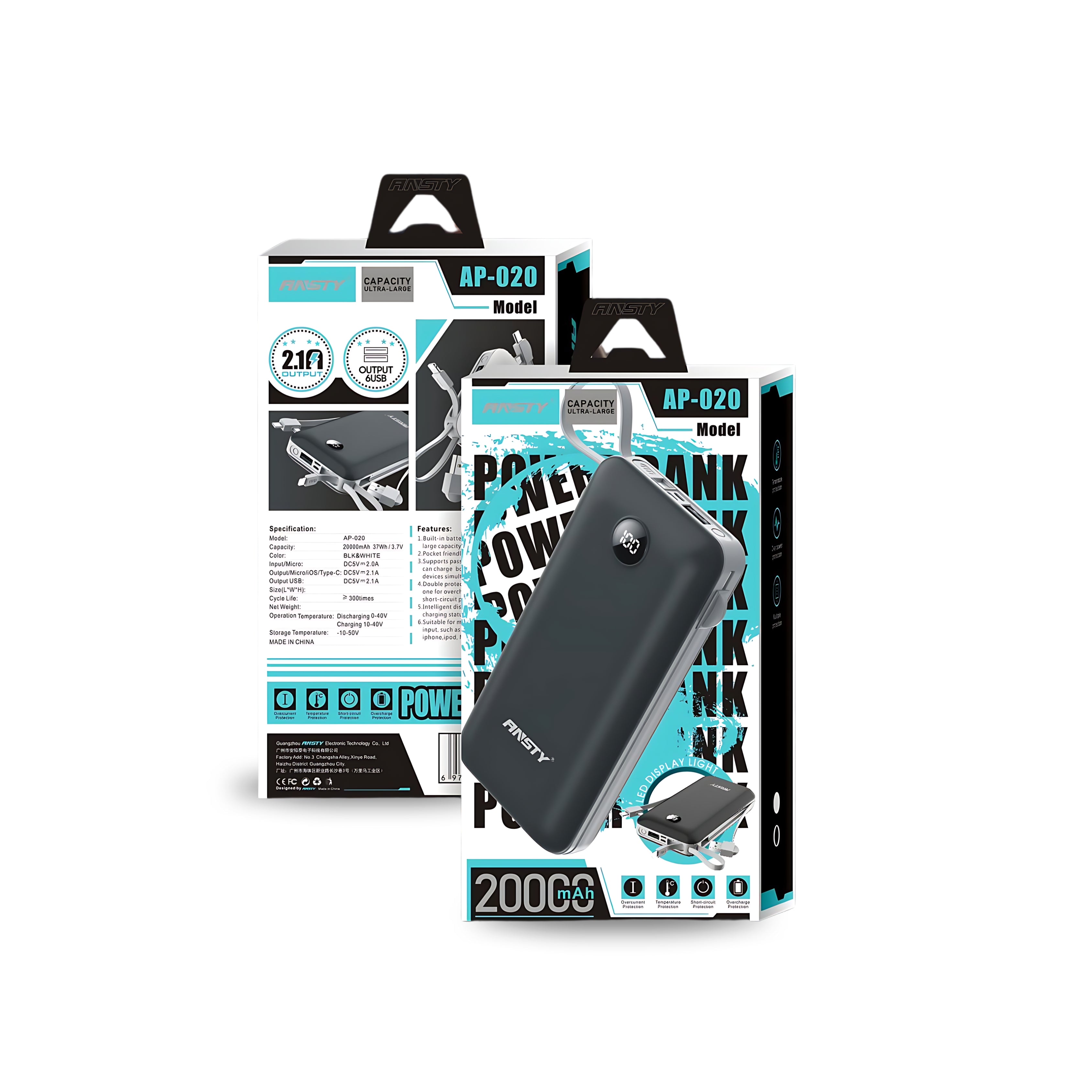 POWER BANK AP-020 (20000mAh)