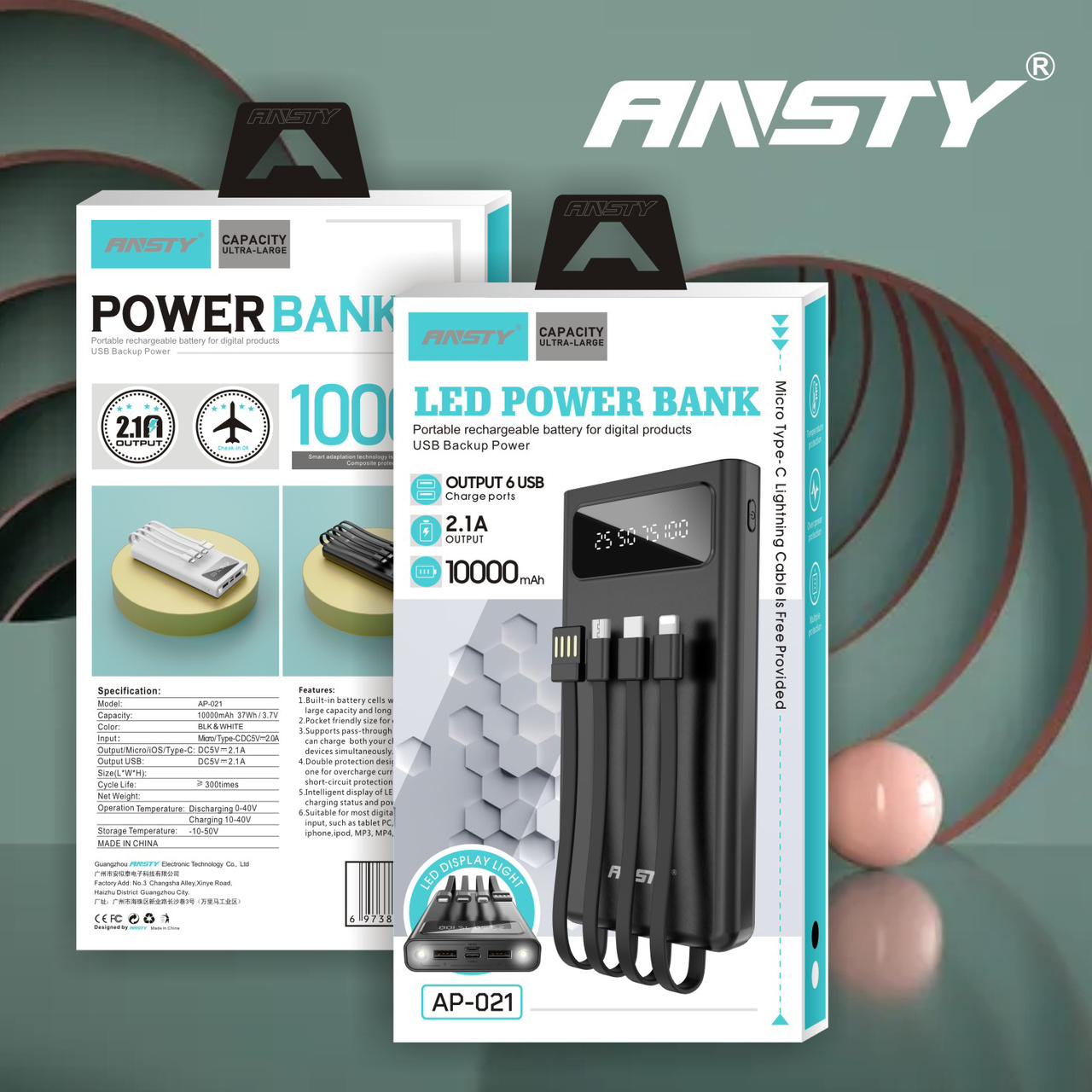 POWER BANK AP-021 (10000mAh)