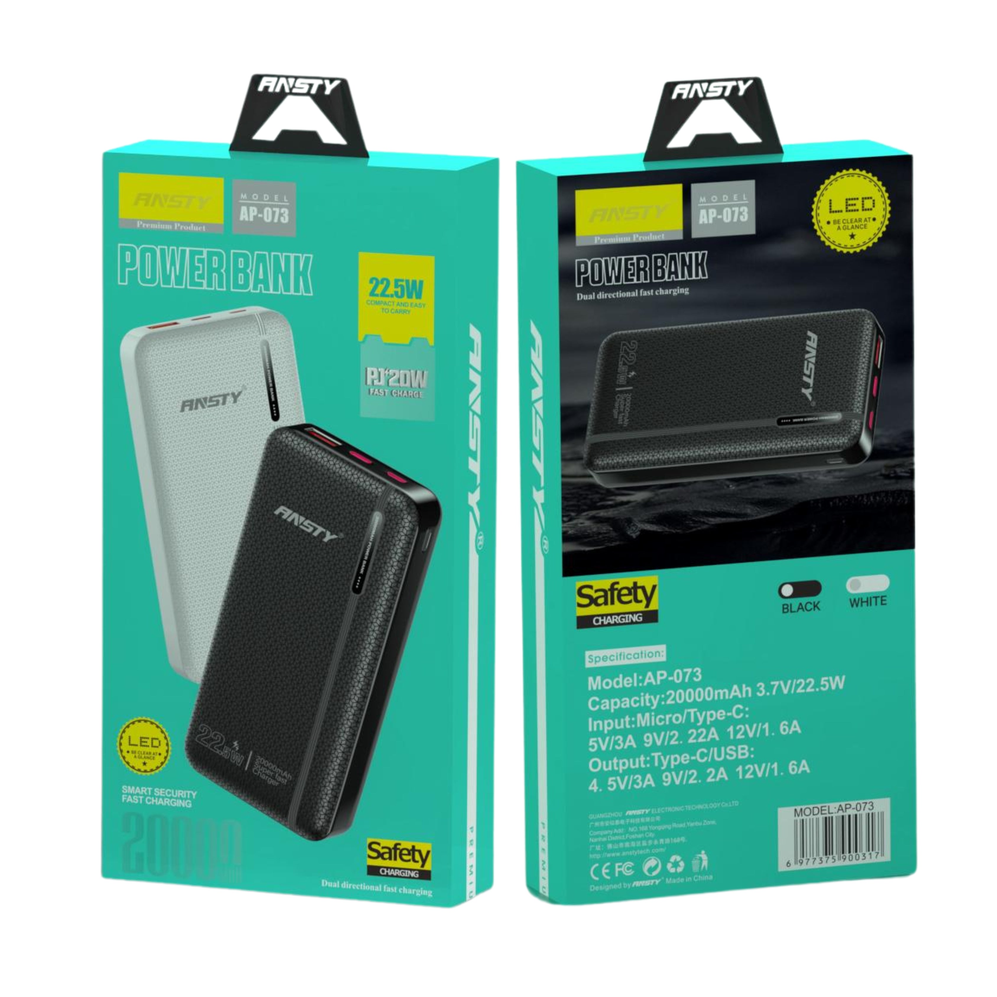 POWER BANK AP-073 22.5W Fast Charging