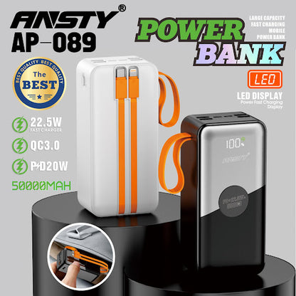 Power Bank AP-089 50000mAh – Ultra High Capacity with Fast Charging