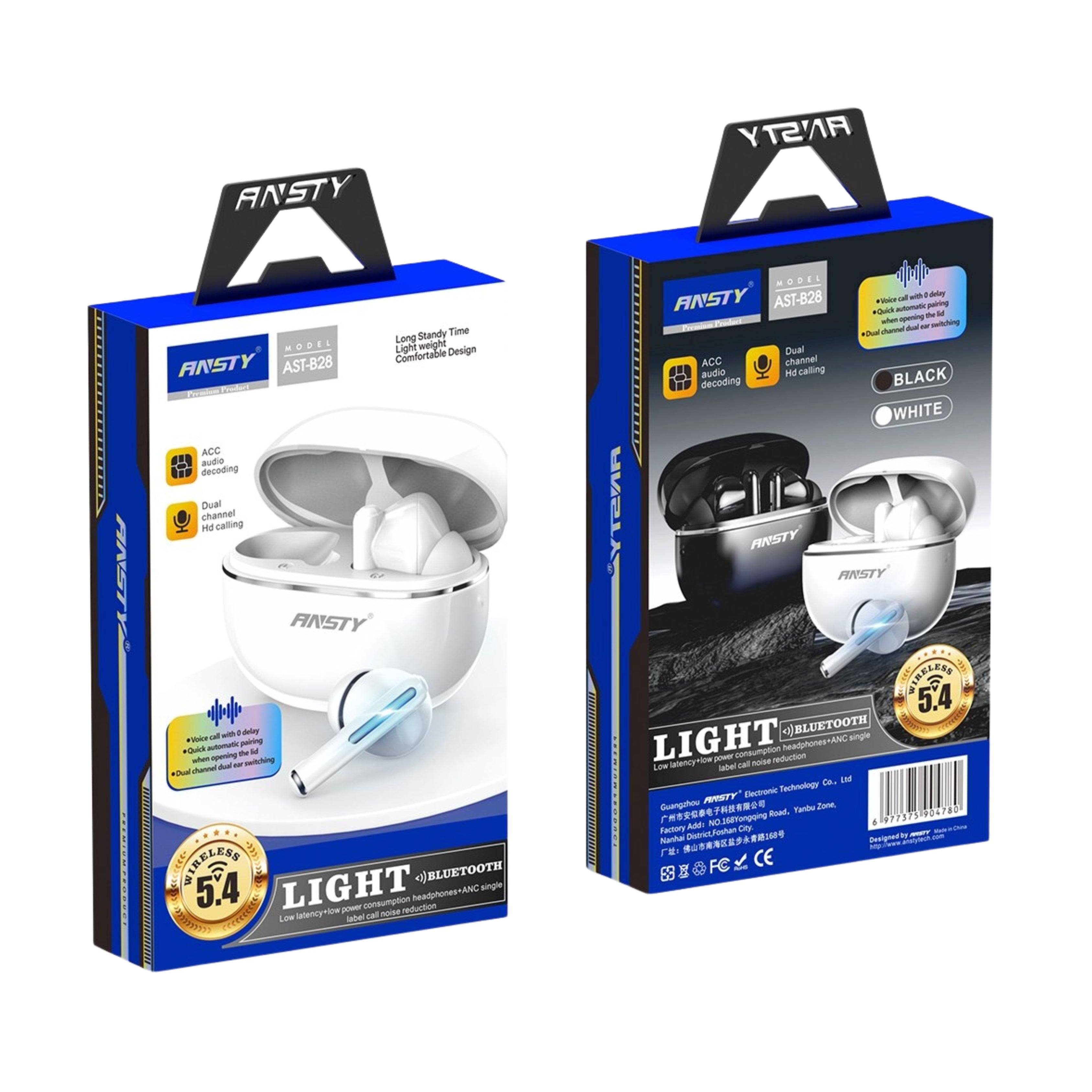 TWS 5.4 Wireless Earbuds AST-B28