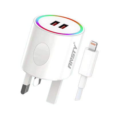2USB LED Lightning Fast Charger AT-003-I