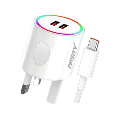 2USB LED Type-C Fast Charger AT-003-T