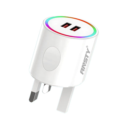 2USB LED Micro Fast Charger AT-003-A
