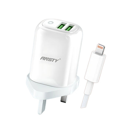3.1A Dual USB Lightning LED uper Fast Charger AT-004-I