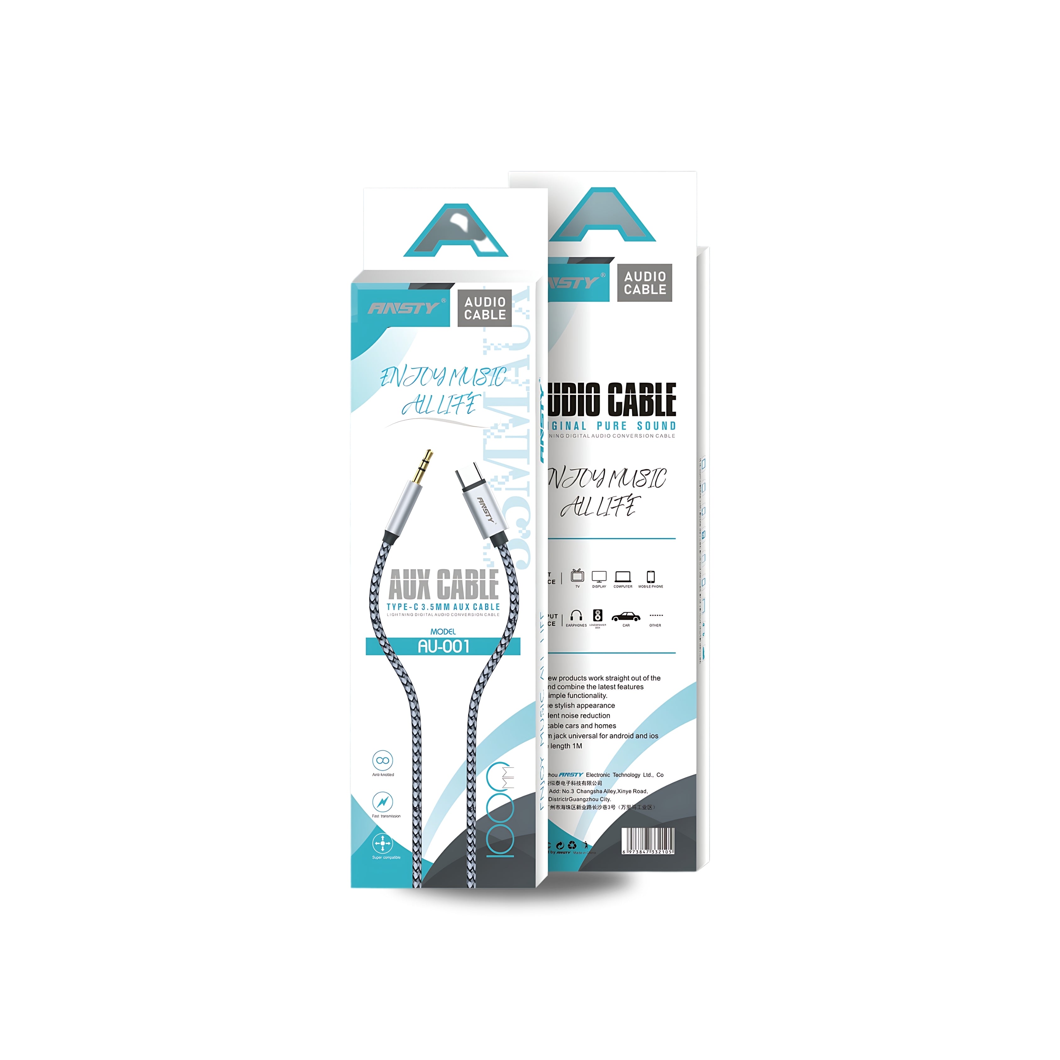 AUX Audio Cable Type-C to 3.5mm AU-001