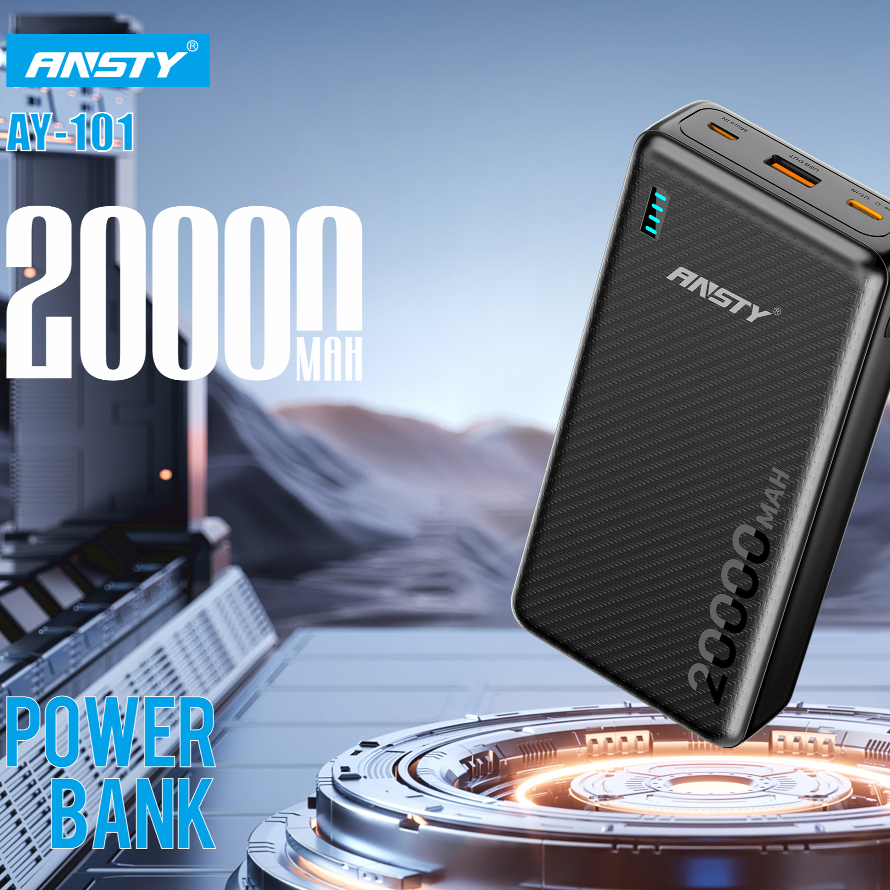 POWER BANK AY-101 (20000mAh)