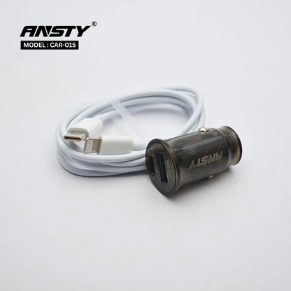 CAR-015 PD 30W + Lightning Cable 3A Car Charger