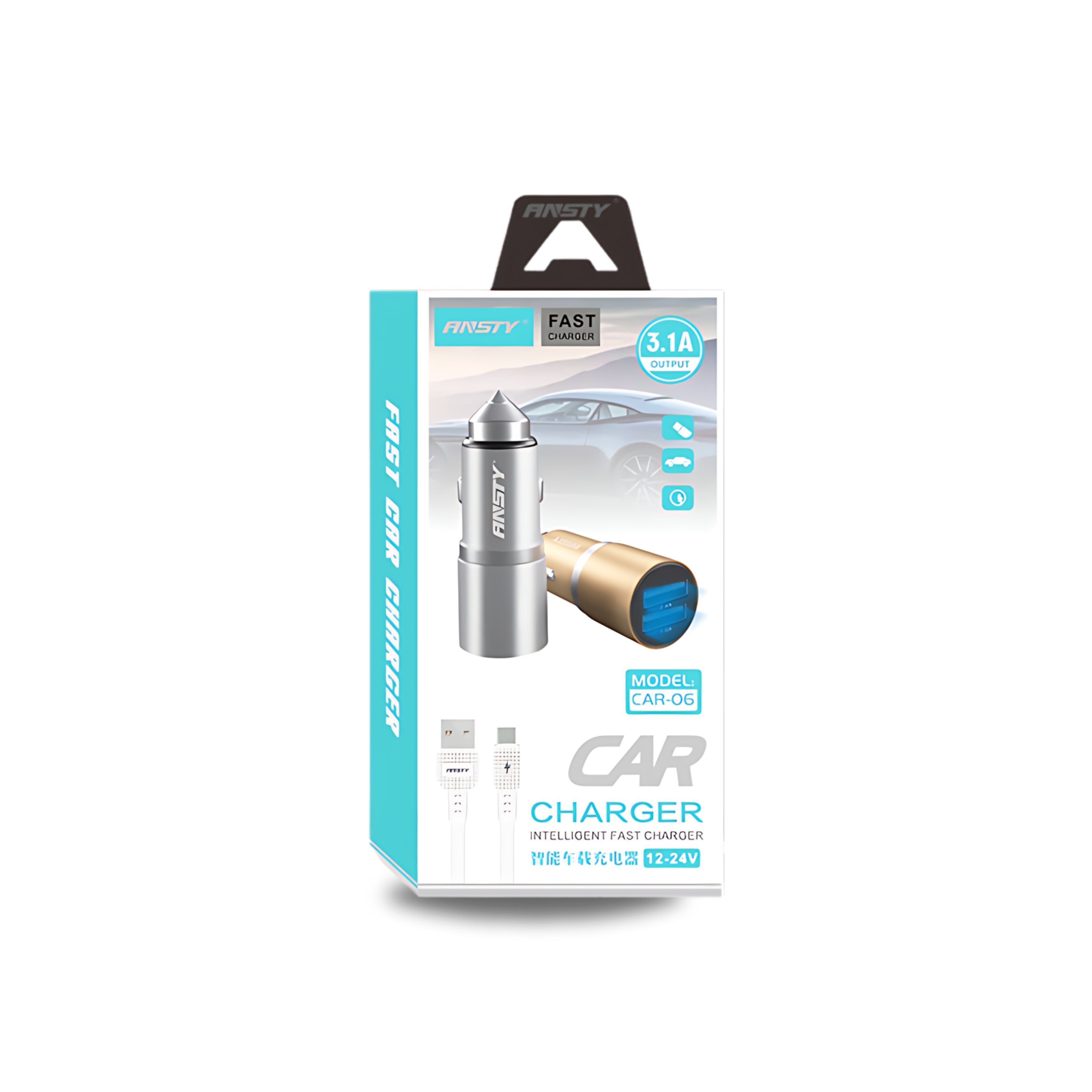 CAR-06-A Dual USB Car Charger Micro