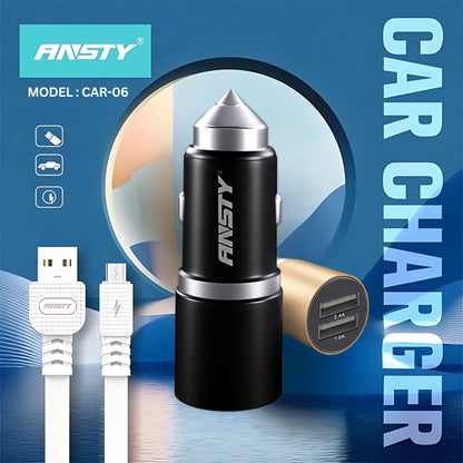 CAR-06-I Dual USB Car Charger Lightning