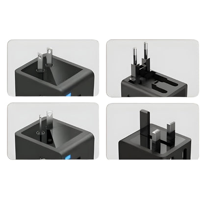 4 in 1 Multi-Nation Travel Adapter With USB Charger CT-100