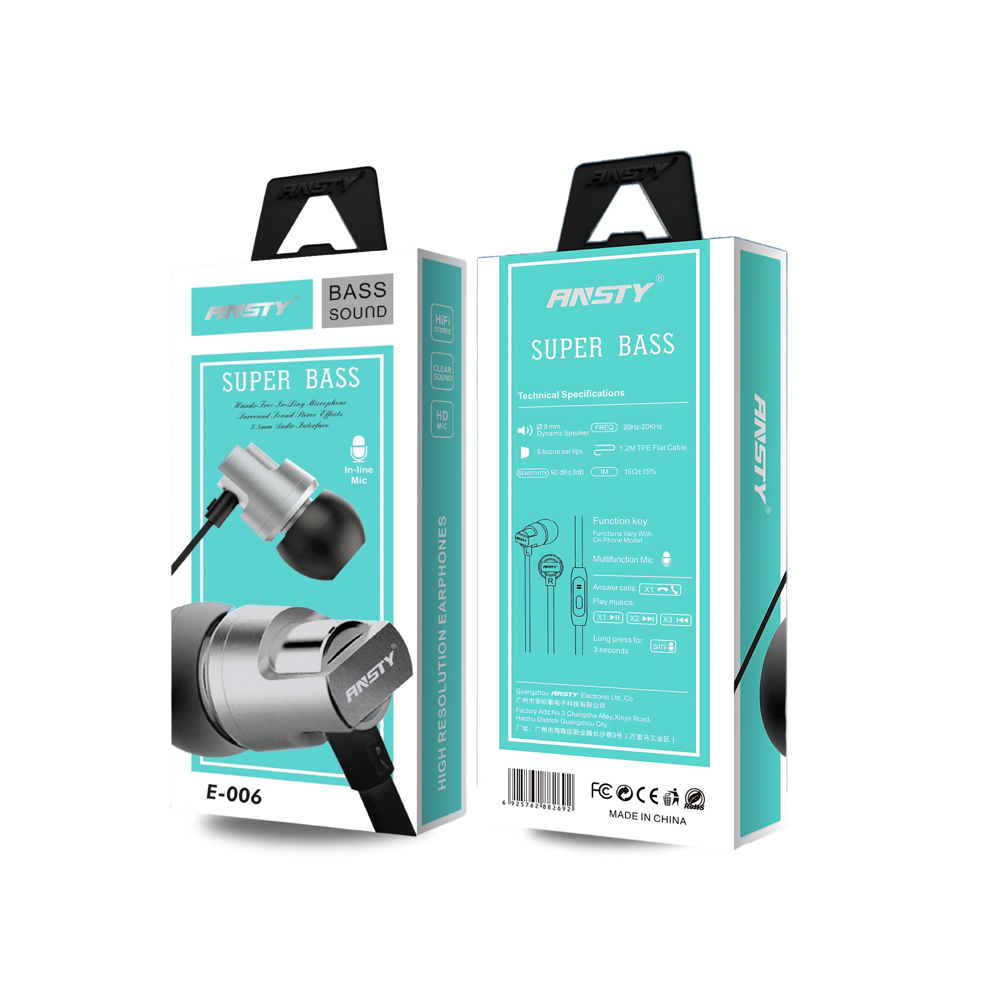 E-006 Super Quality Bass Handsfree