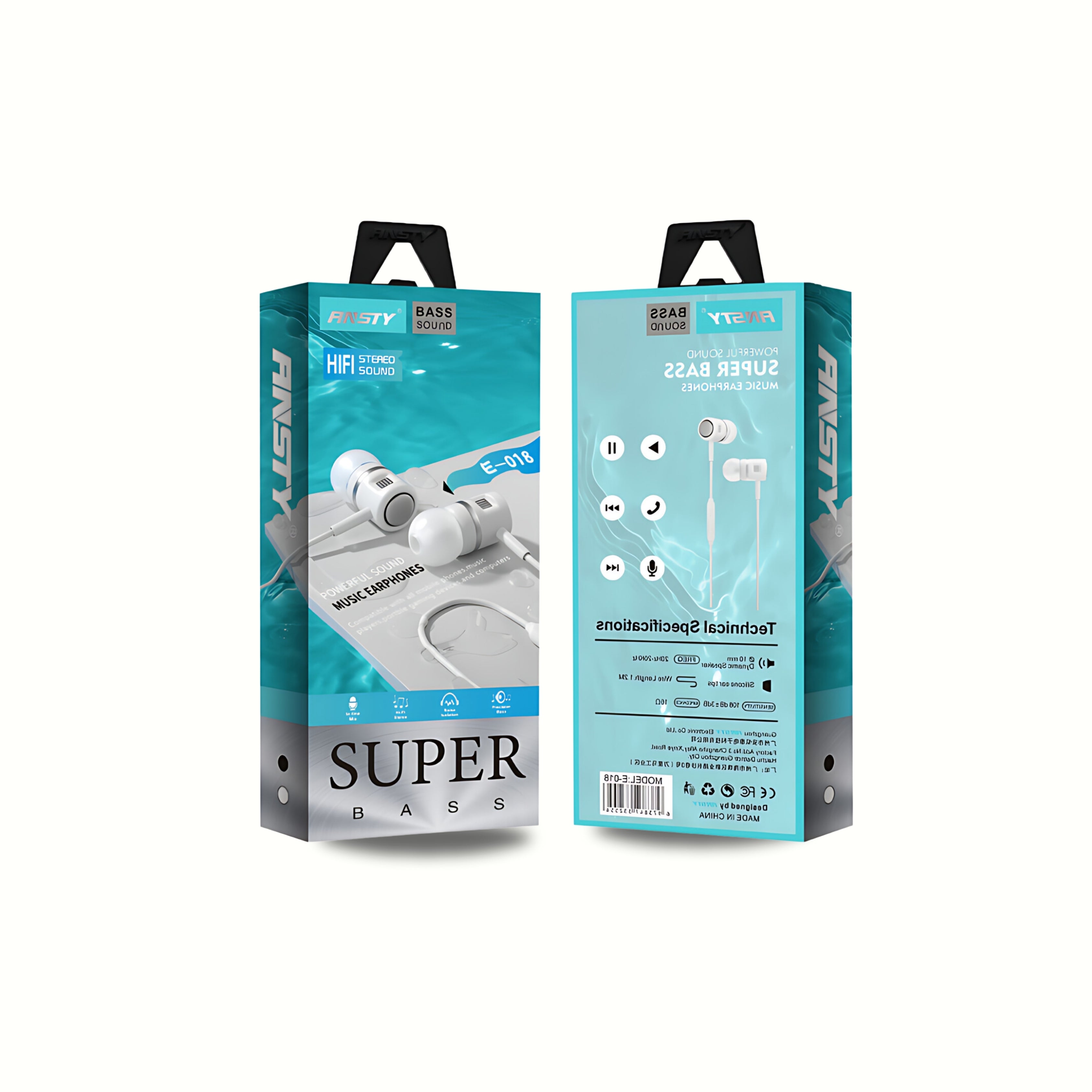 E-018 Super Bass Music Earphones