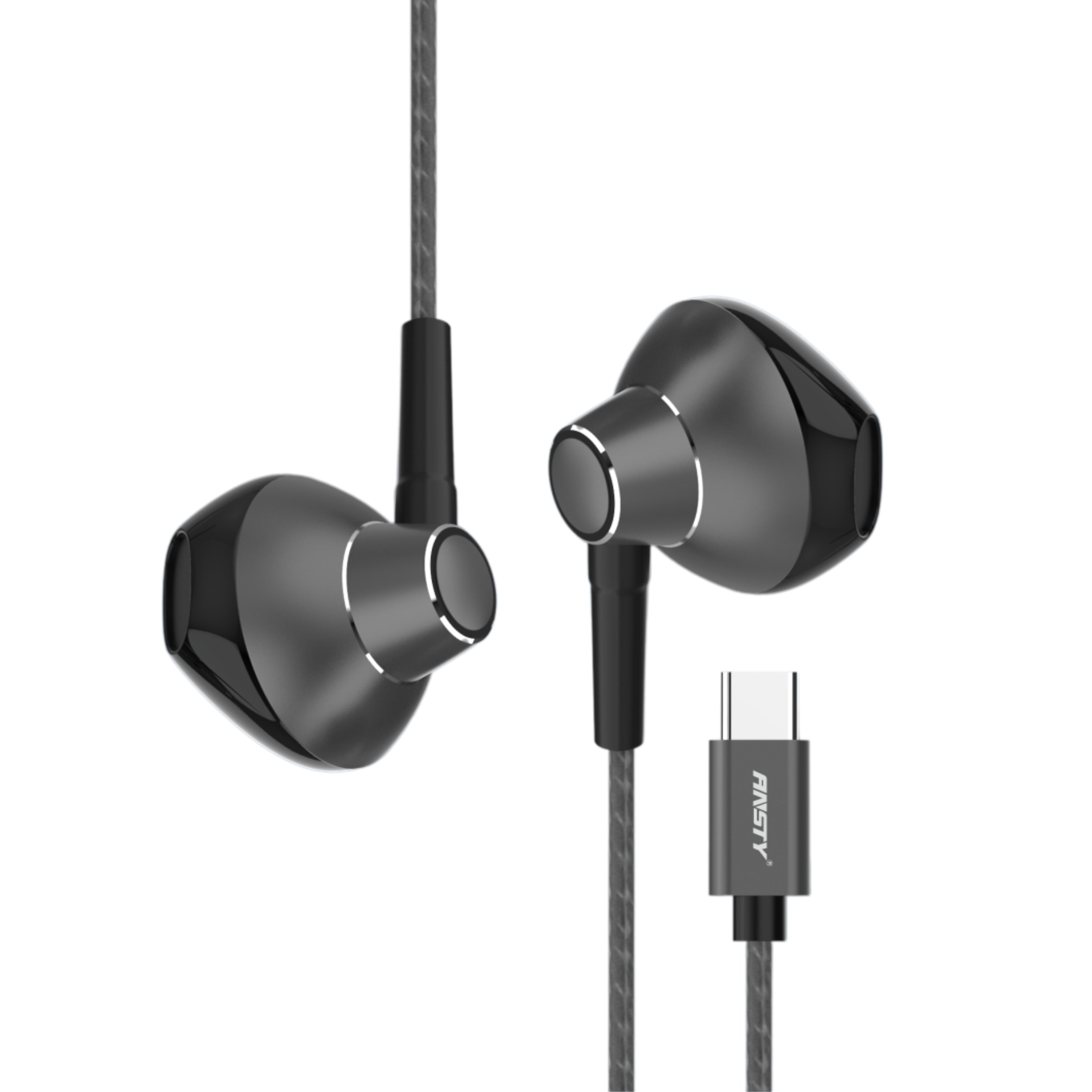 E-025 Type-C Earphone – Metal Surface