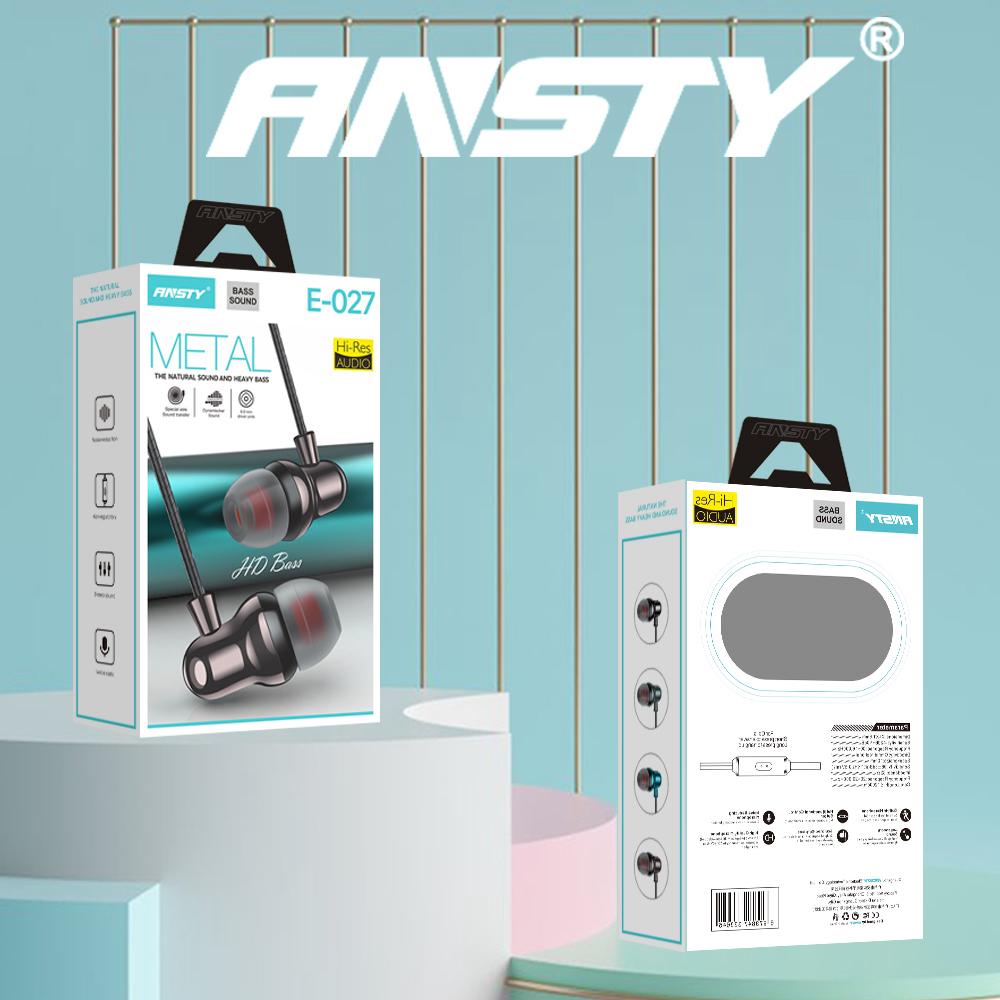 E-027 Metal Earphones – 3.5mm Jack