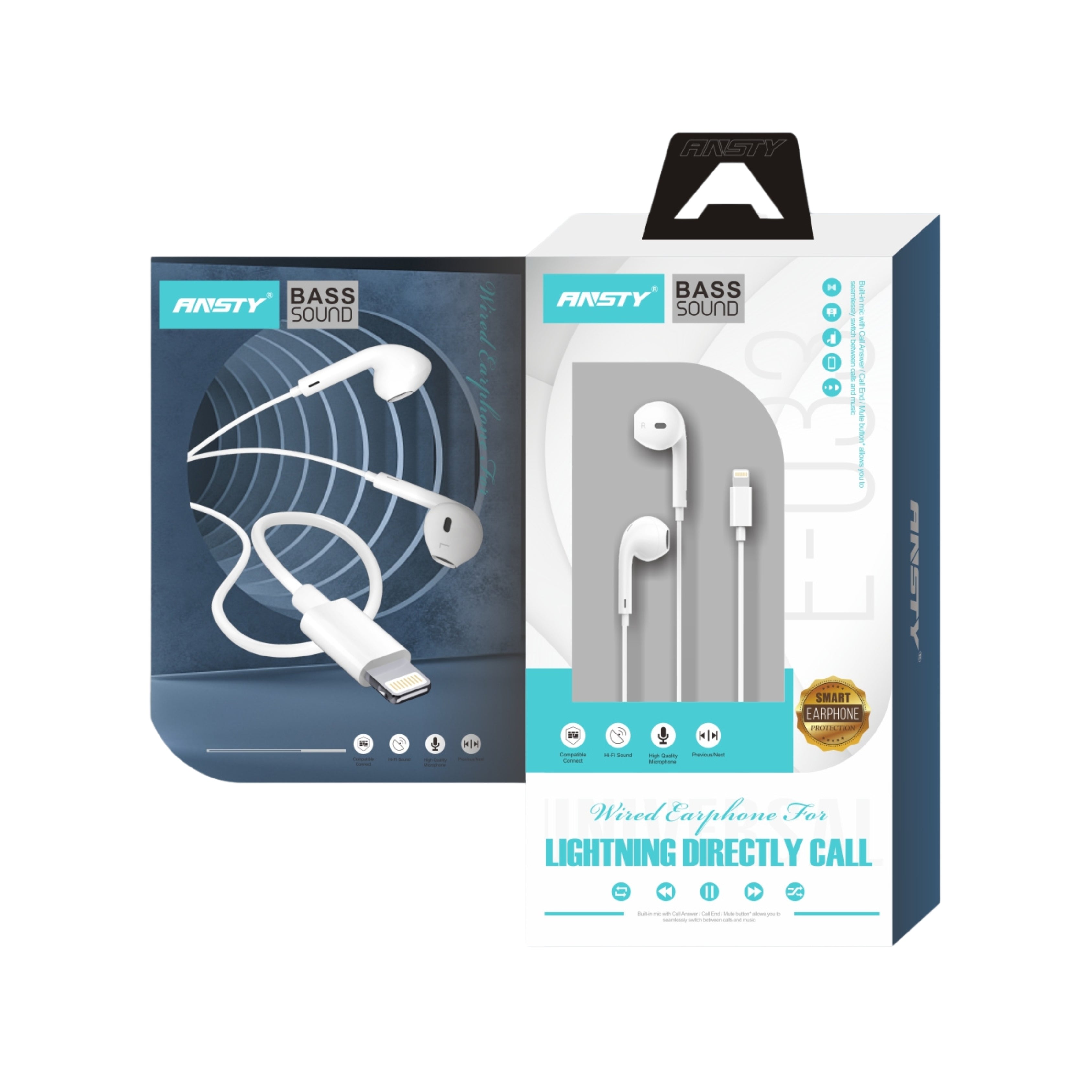 E-033 Lightning Wired Earphones